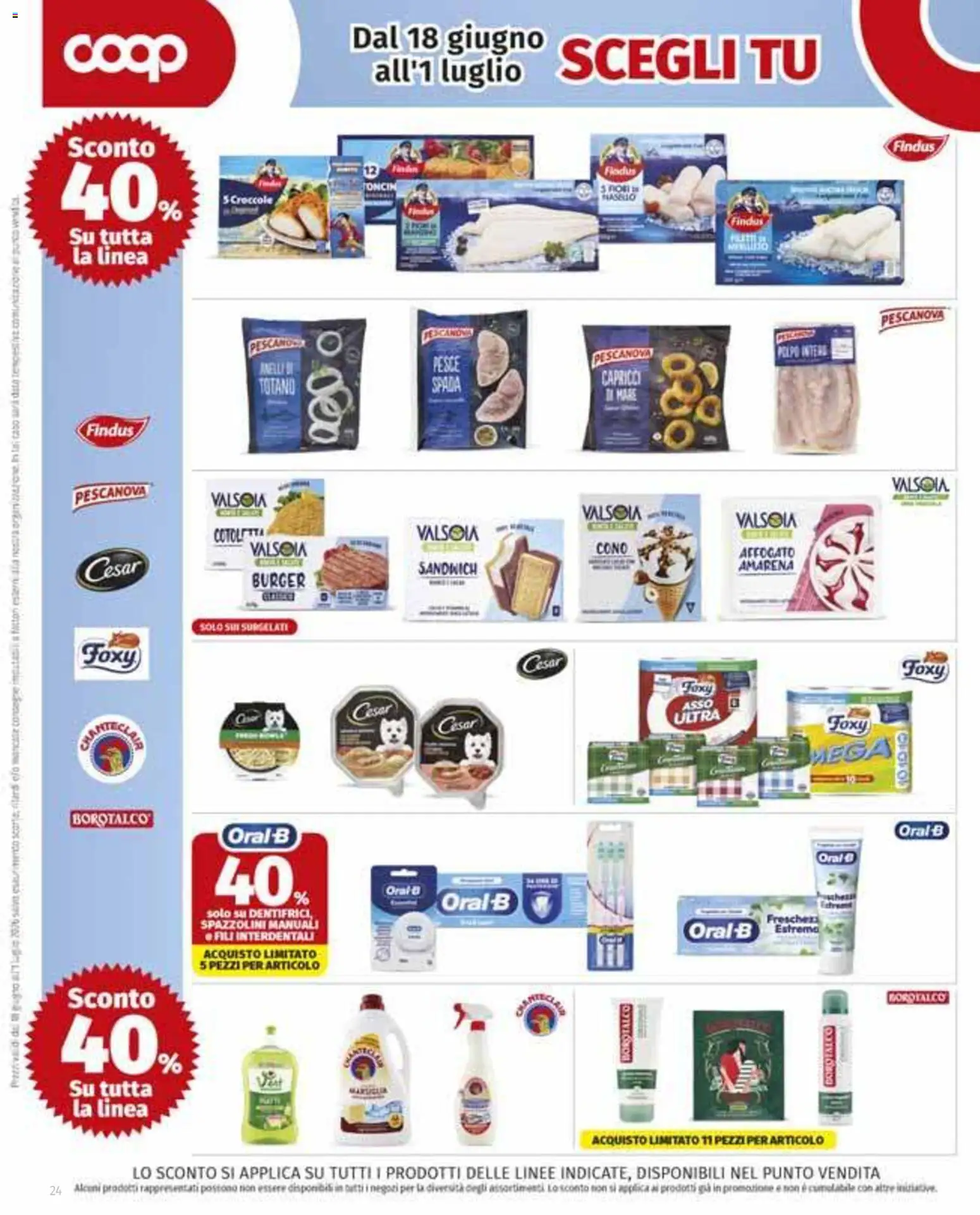 Volantino COOP del 11.06.2026 | Pagina: 24 | Prodotti: Pesce, Amarena