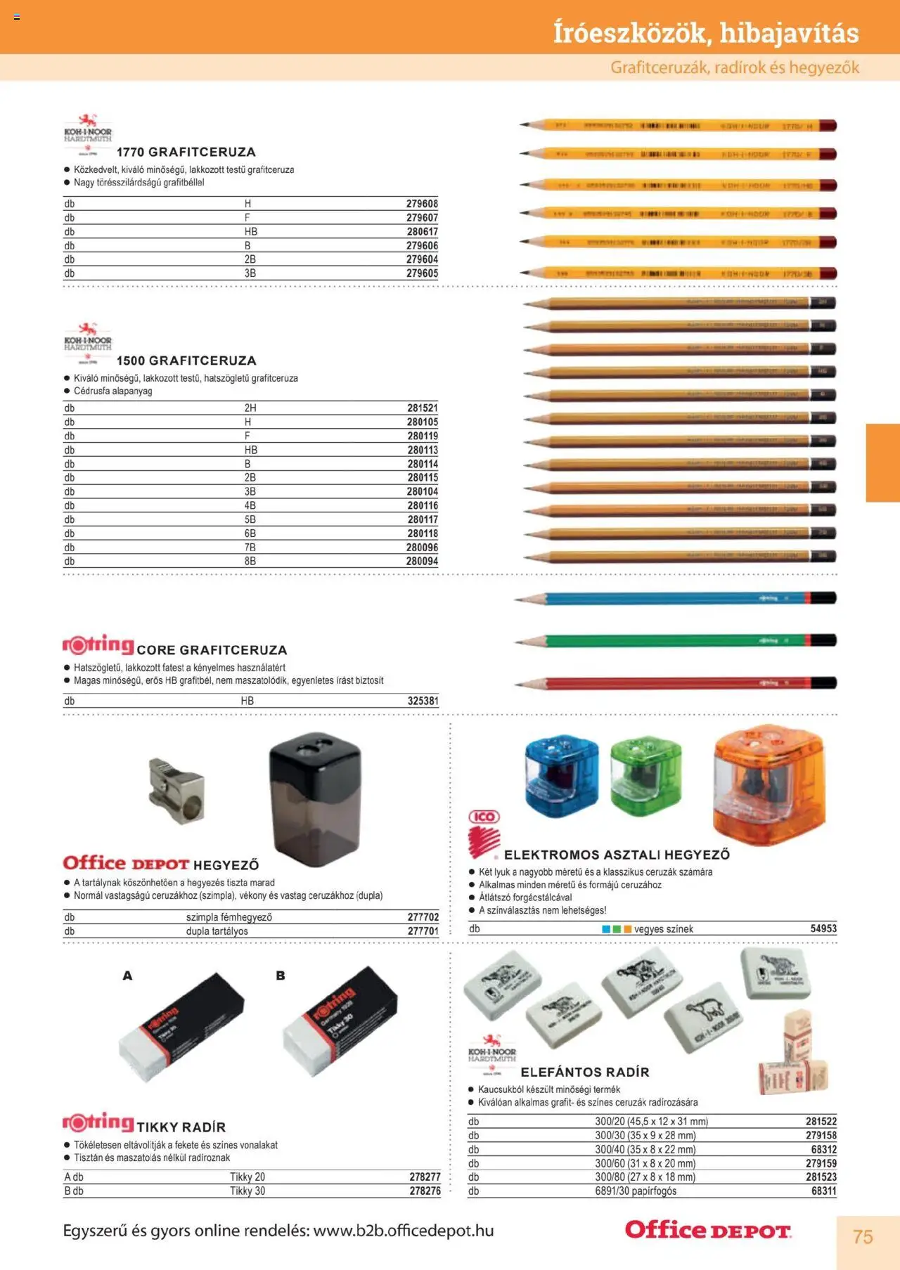 Office Depot akciós ujság - amely érvényes a következő dátumtól: 2025.04.10. | Oldal: 75