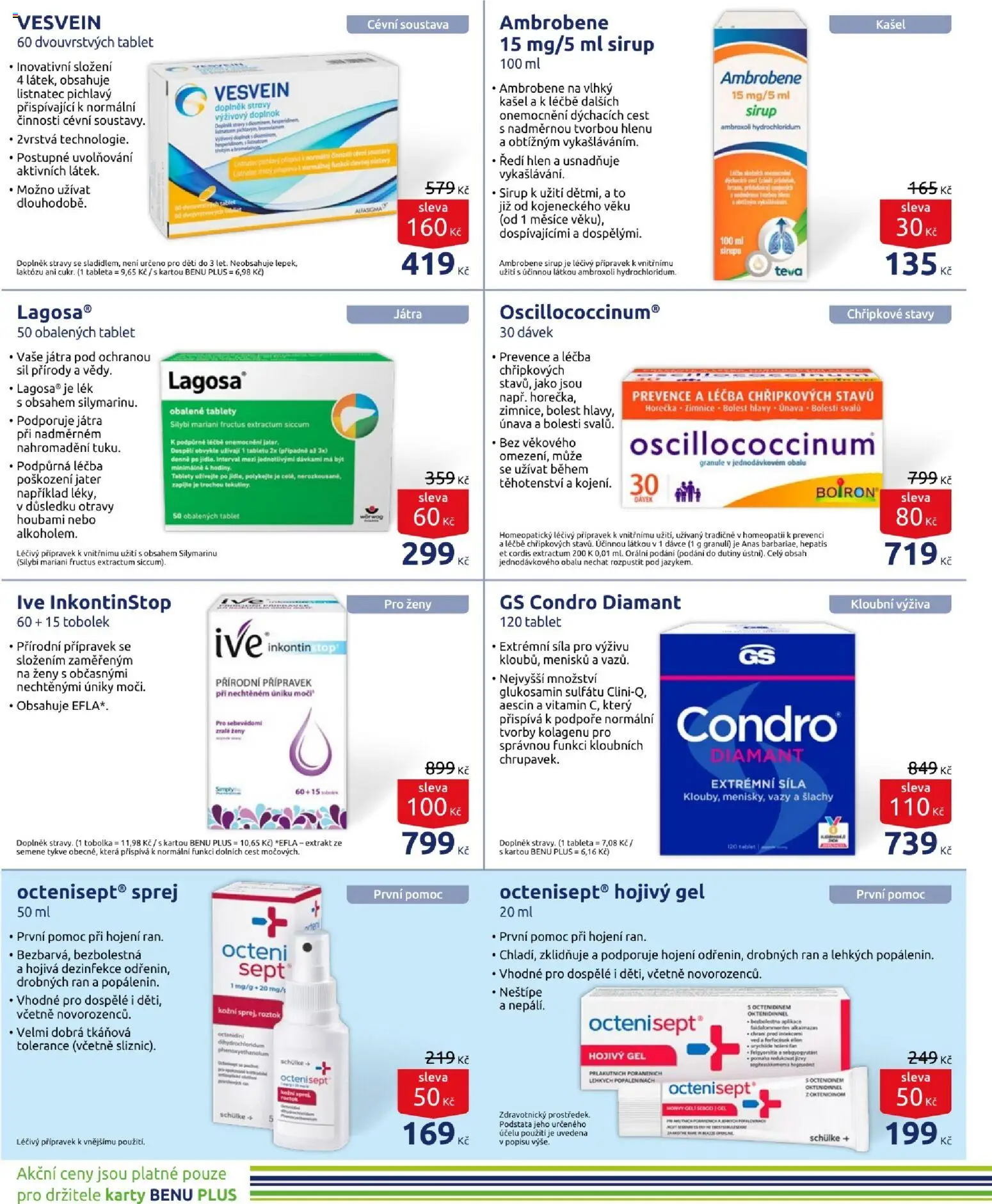 Benu leták od 01.09.2026 | Strana: 2 | Produkty: Tablet, Sirup, Játra, Oscillococcinum
