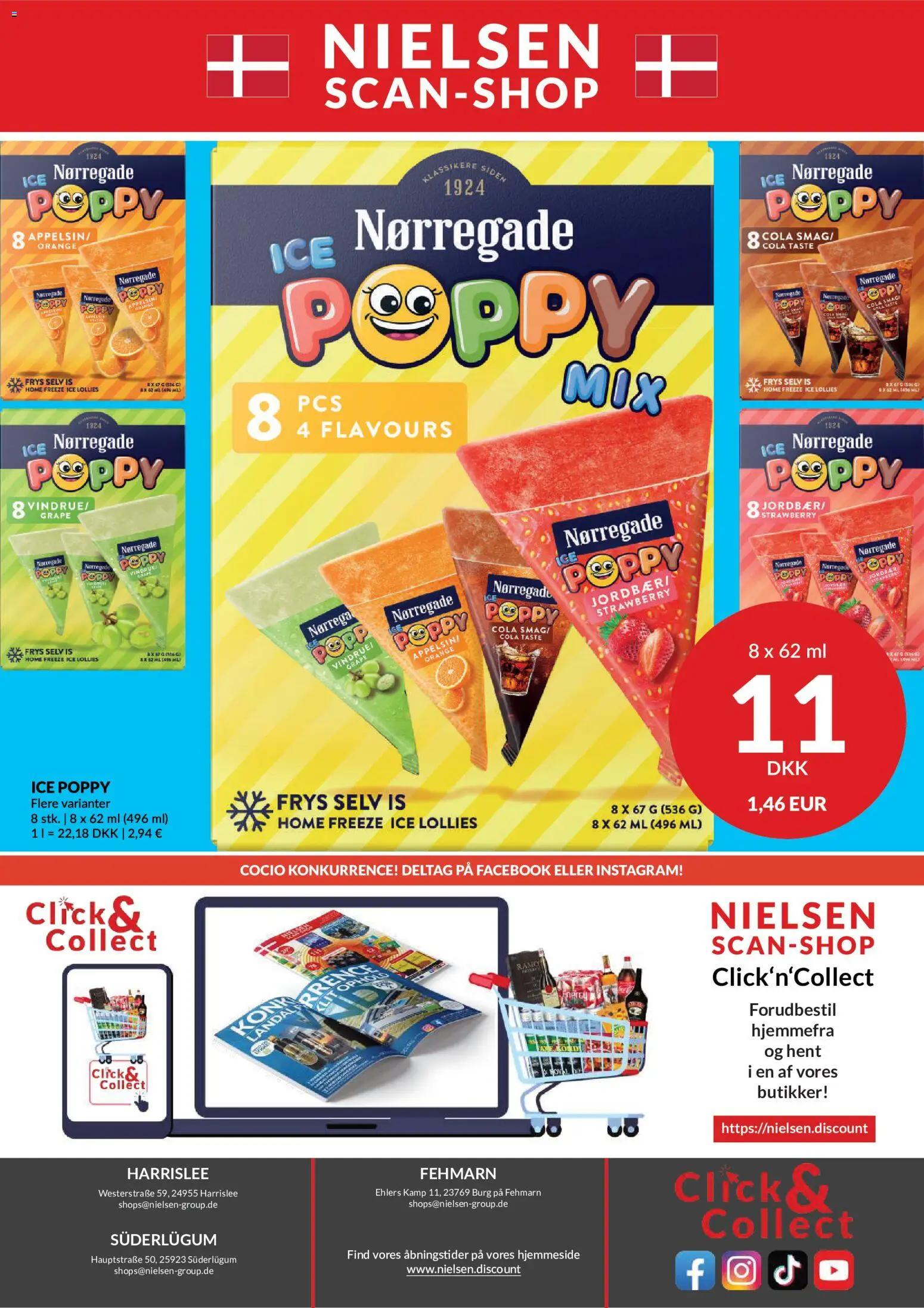 Nielsen Discount tilbudsavis – gyldig fra 24/09/2026 | Side: 44 | Produkter: Jordbær, Is, Cola