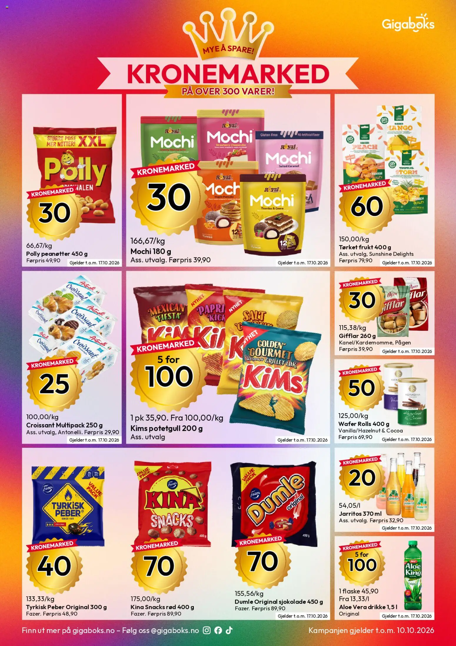 {H1} | Side: 7 | Produkter: And, Snacks, Polly peanøtter, Croissant