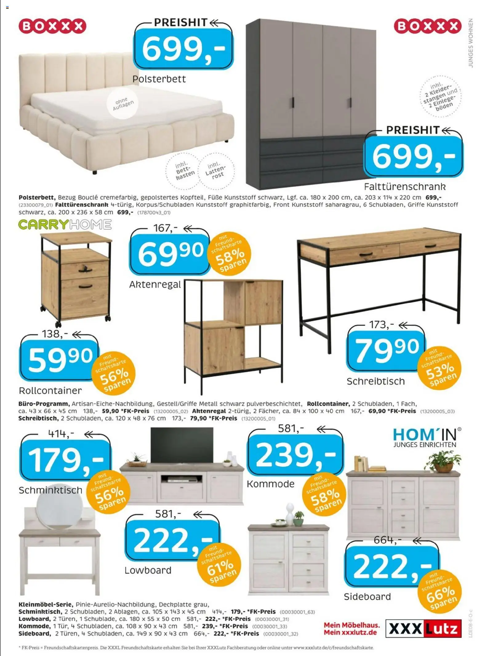 XXXLutz Jubiläum – gültig ab 08.08.2026 | Seite: 19 | Produkte: Bett, Kommode, Polsterbett, Schminktisch