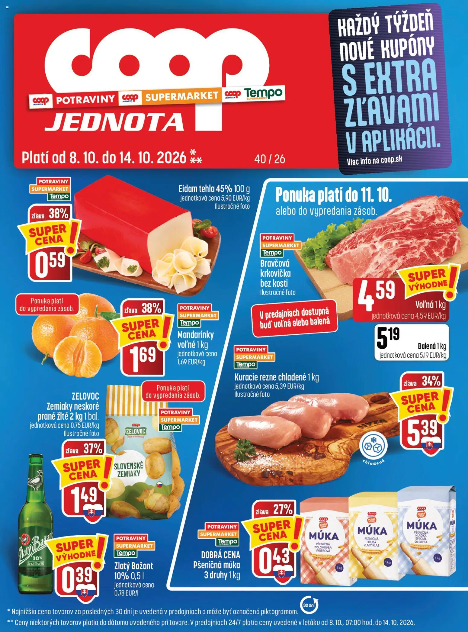 Nové COOP Jednota akcie – leták je platný od 08.10.2026 | Strana: 1