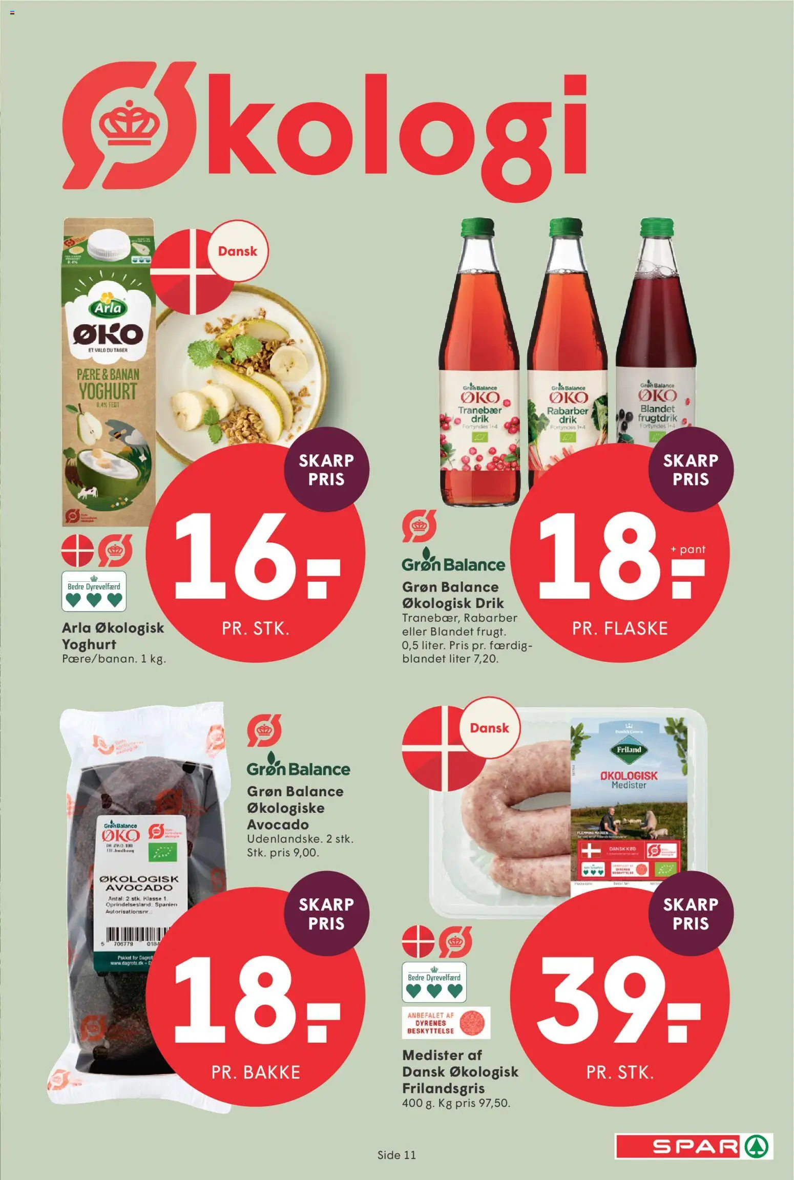 Spar tilbudsavis – gyldig fra 07/08/2026 | Side: 12 | Produkter: Rabarber, Yoghurt, Avocado, Sko