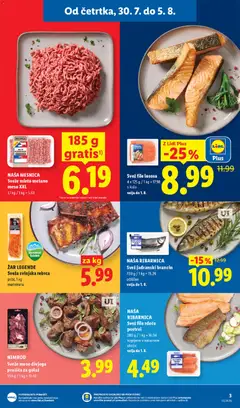 Lidl katalog akcije – veljaven od 30.07.2026 | Stran: 3 | Izdelki: Rebrca, Zar