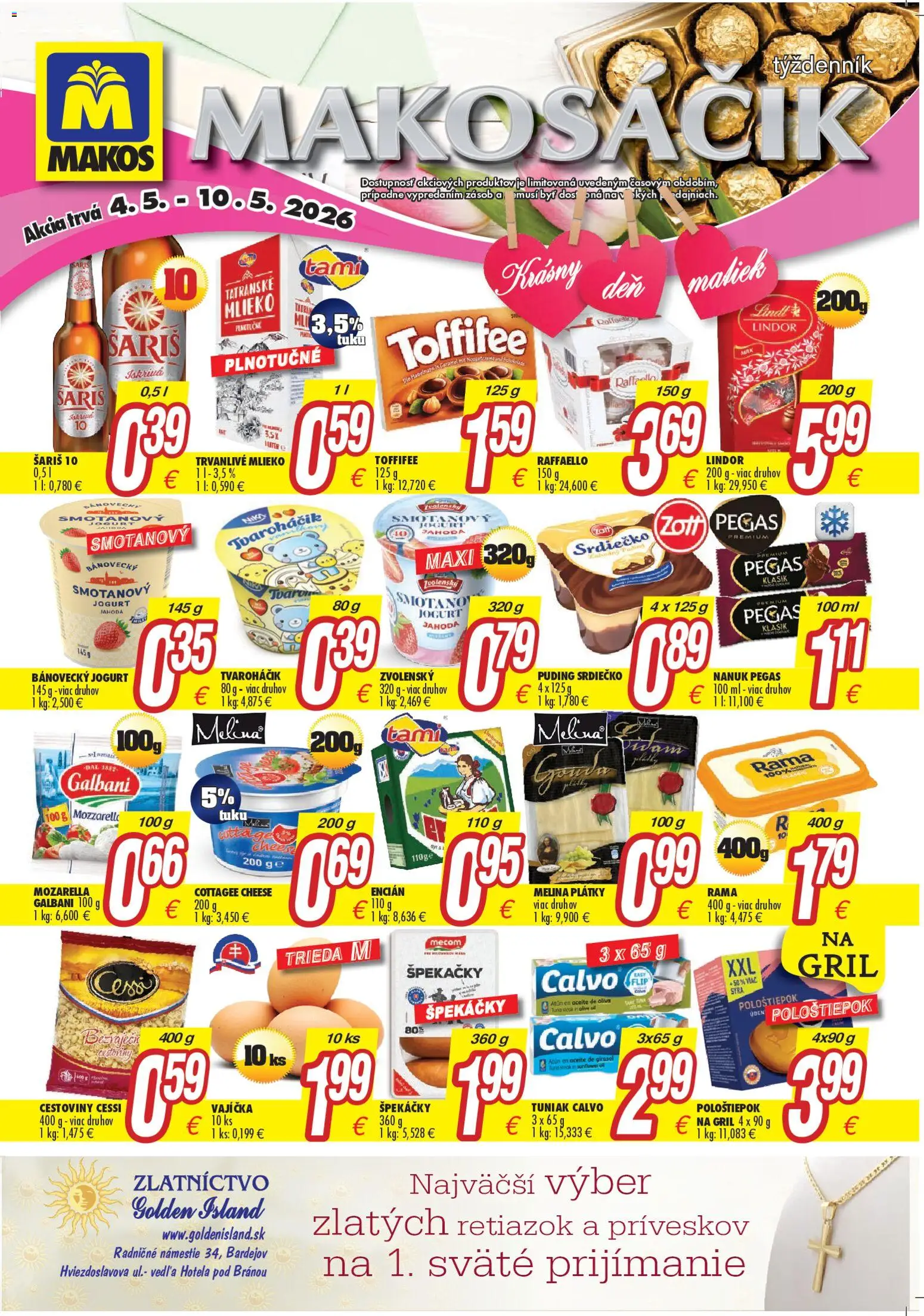Nové Makos akcie – leták je platný od 04.05.2026 | Strana: 2 | Produkty: Gril, Kečup, Omáčka, Steak