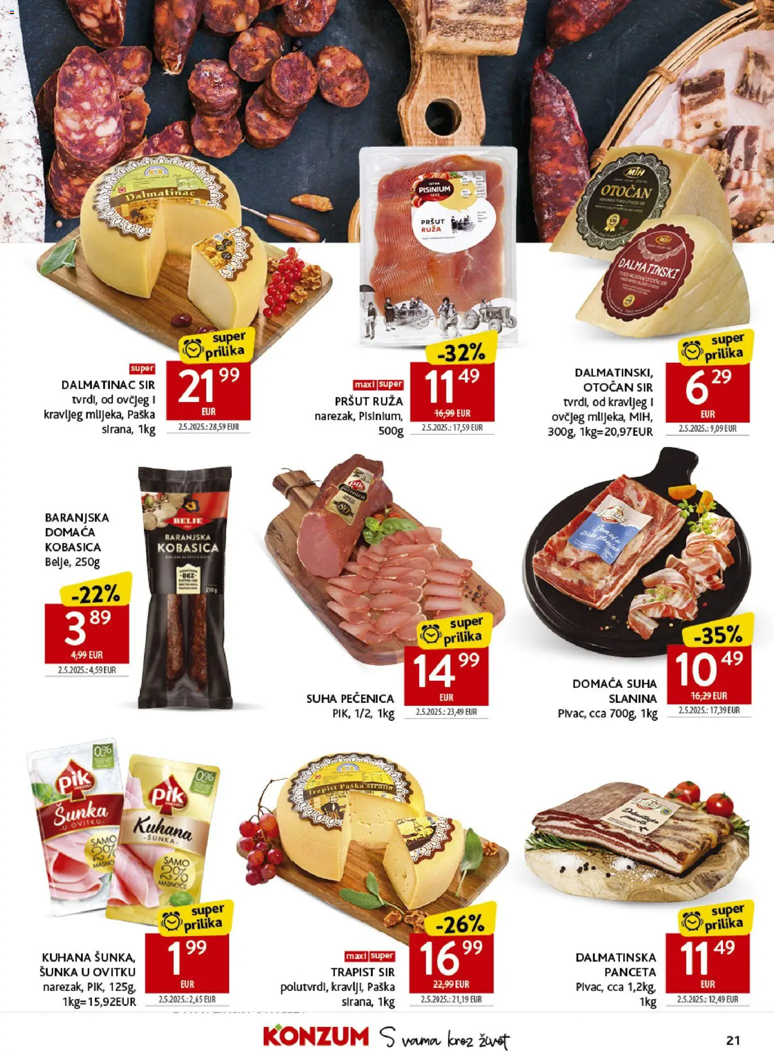 Konzum HR akciós ujság - amely érvényes a következő dátumtól: 10.06.2026 | Oldal: 21