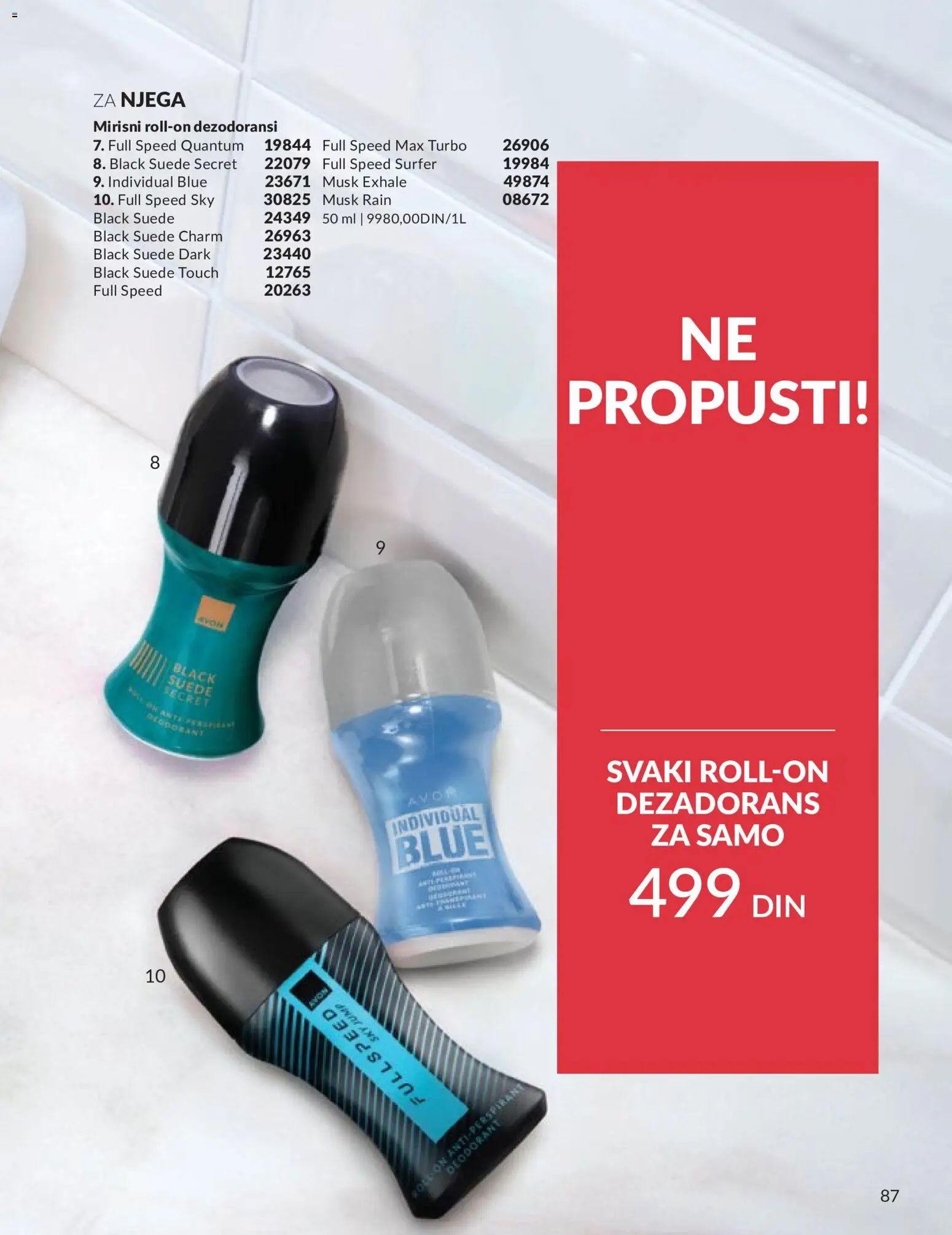 AVON katalog - važi od 01.05.2026 | Strana: 87 | Proizvode: Dezodorans
