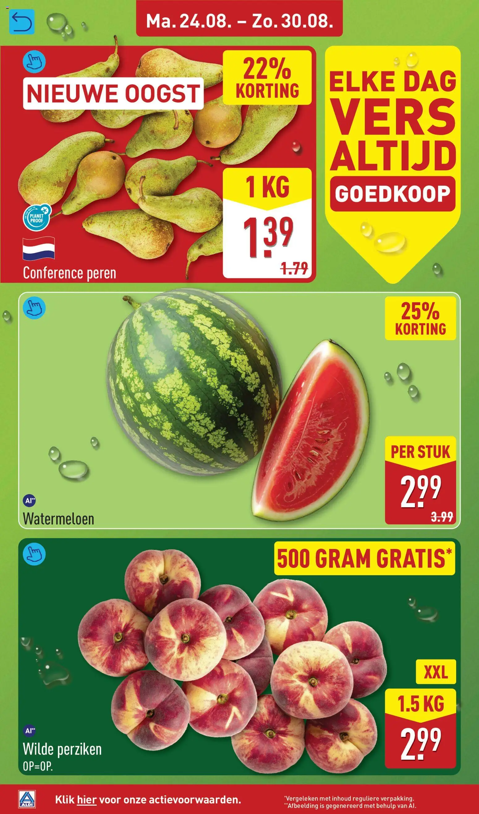 {H1} | Pagina: 4 | Producten: Peren, Watermeloen, Perziken