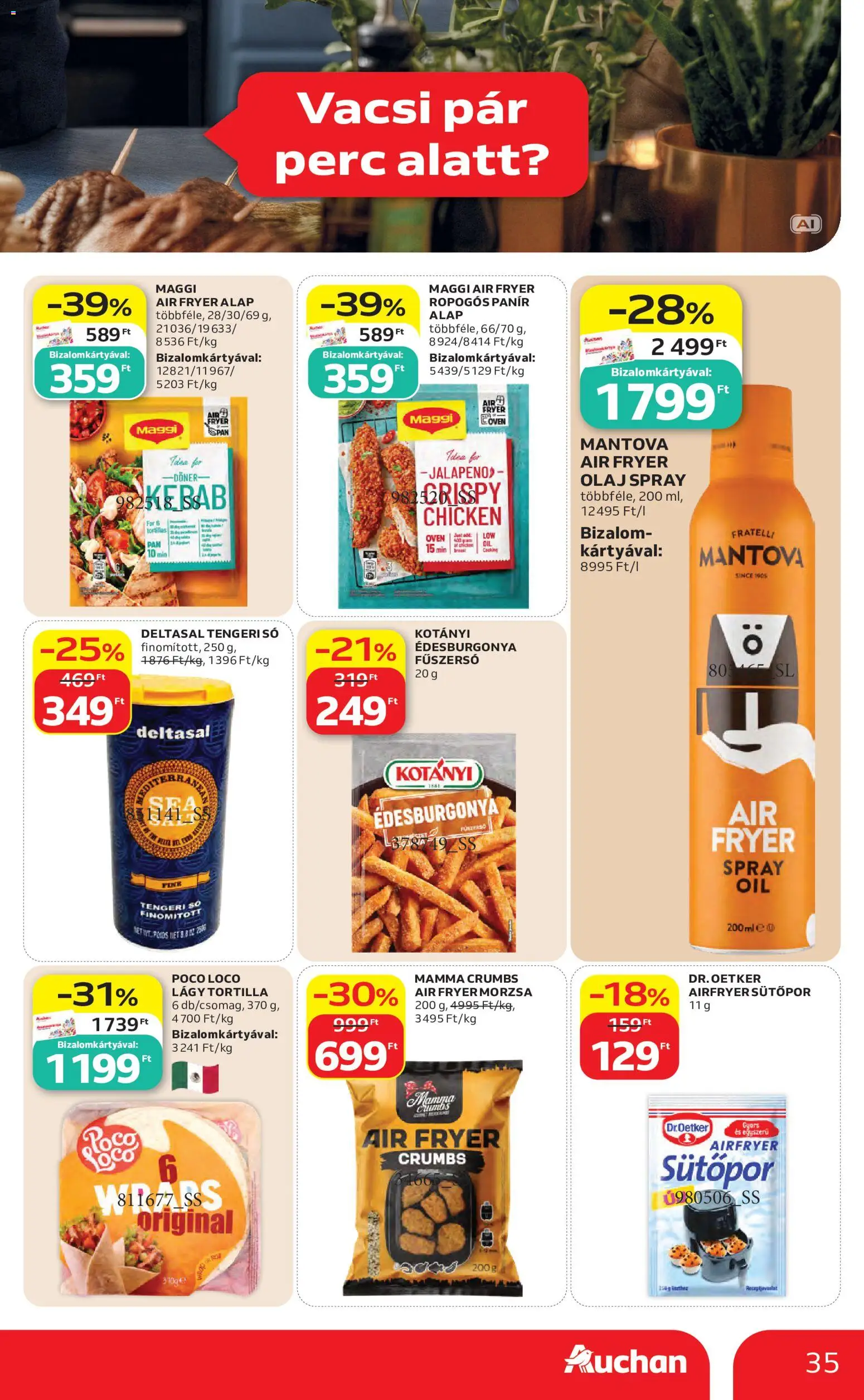 Auchan akciós ujság - amely érvényes a következő dátumtól: 2026.10.08. | Oldal: 35