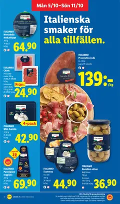 ITALIAMO Mini-burrata, 4x50 g - Förhandsvisning av reklamblad från butik Lidl aktuell från 05/10/2026 | Sida: 11 | Produkter: Parmigiano Reggiano, Burrata, Parmesan, Prosciutto