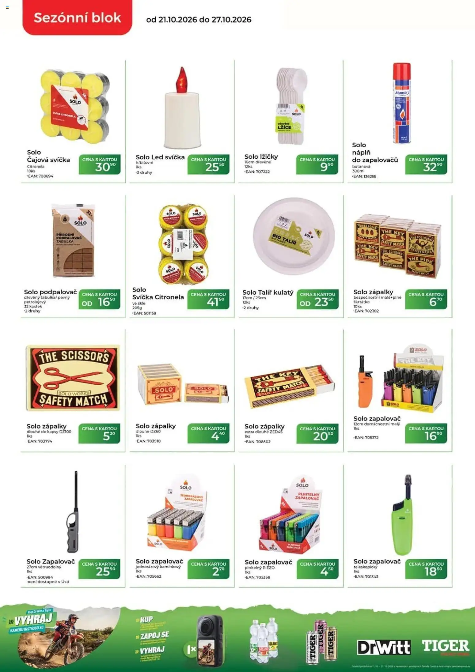 Tamda Foods leták od 21.10.2026 | Strana: 8 | Produkty: Tiger, Drwitt, Blok, Svíčka