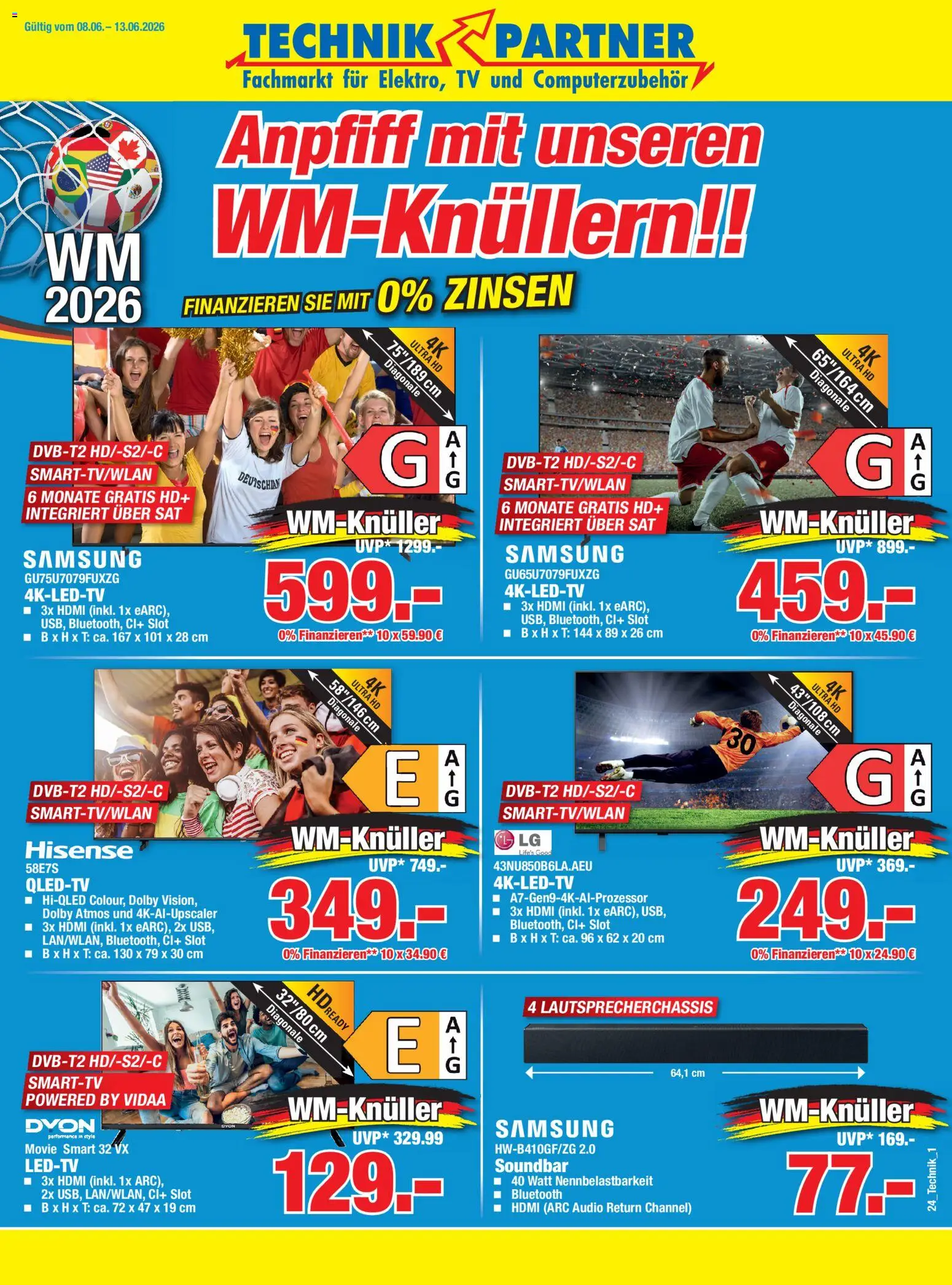 HERKULES Technik Partner – gültig ab 08.06.2026 | Seite: 1 | Produkte: Samsung, Soundbar, TV, Audio