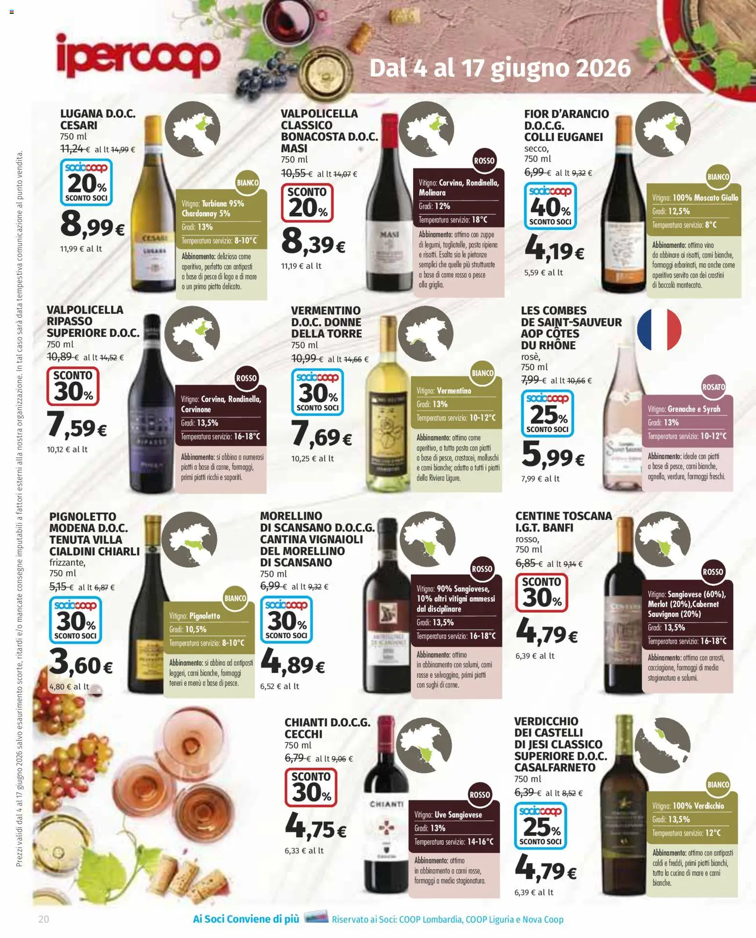 Volantino Ipercoop del 04.06.2026 | Pagina: 20 | Prodotti: Data, Crostini, Piatto, Aperitivo