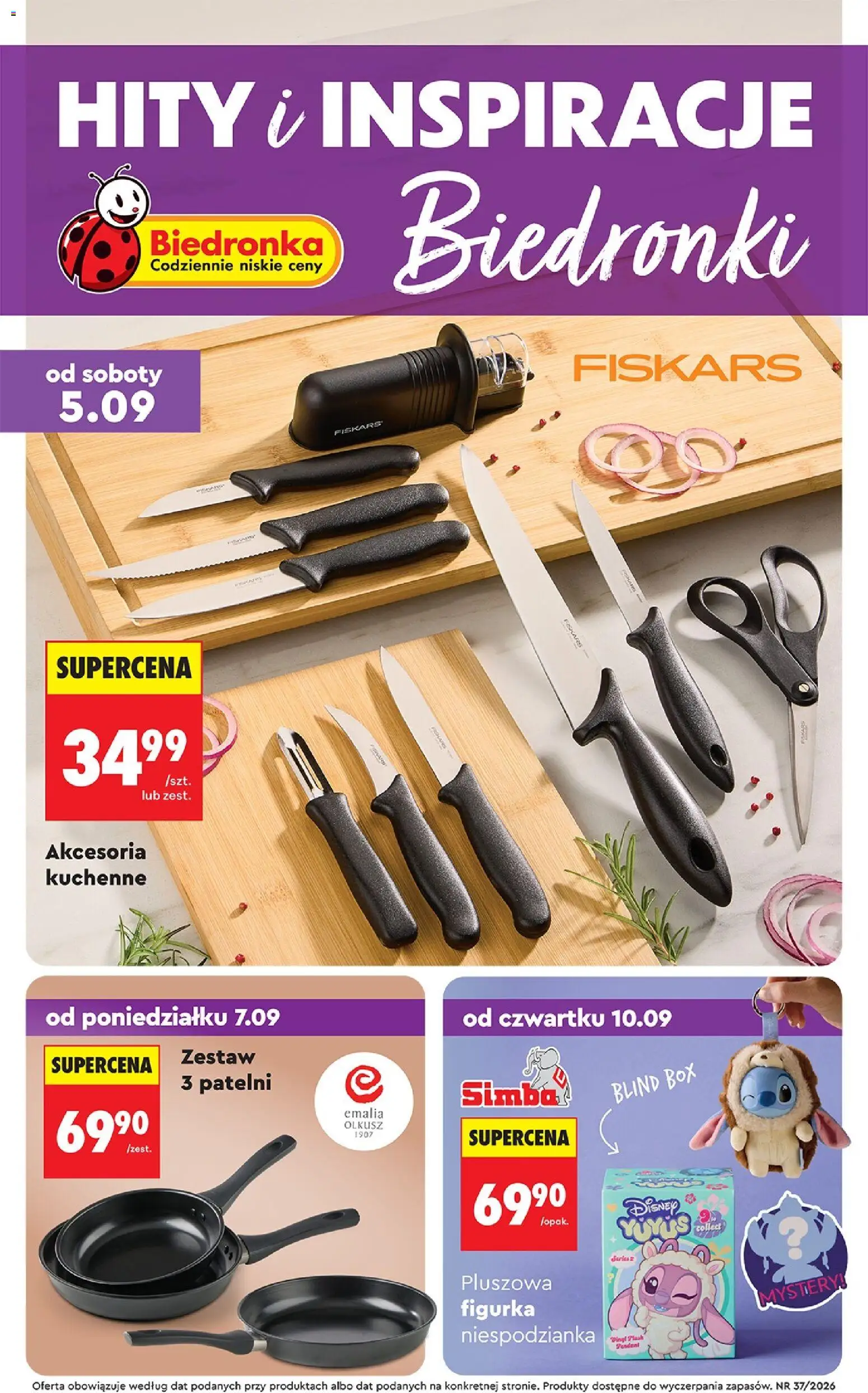 Biedronka Polsko leták - Hity i inspiracje od 05.09.2026 | Strana: 1 | Produkty: Box, Fiskars