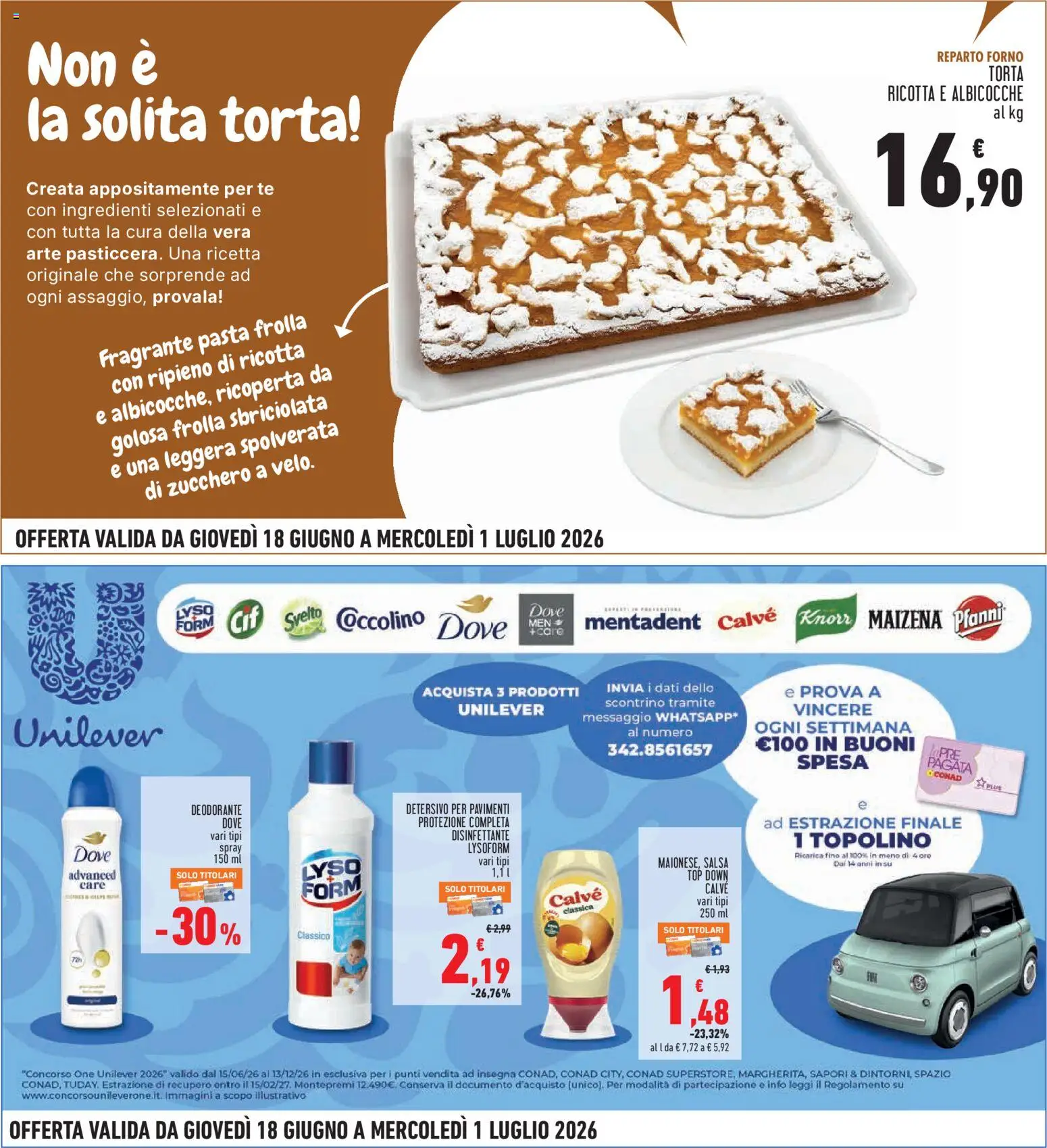 Volantino Conad del 18.06.2026 | Pagina: 9 | Prodotti: Salsa, Zucchero, Pasta, Ricotta