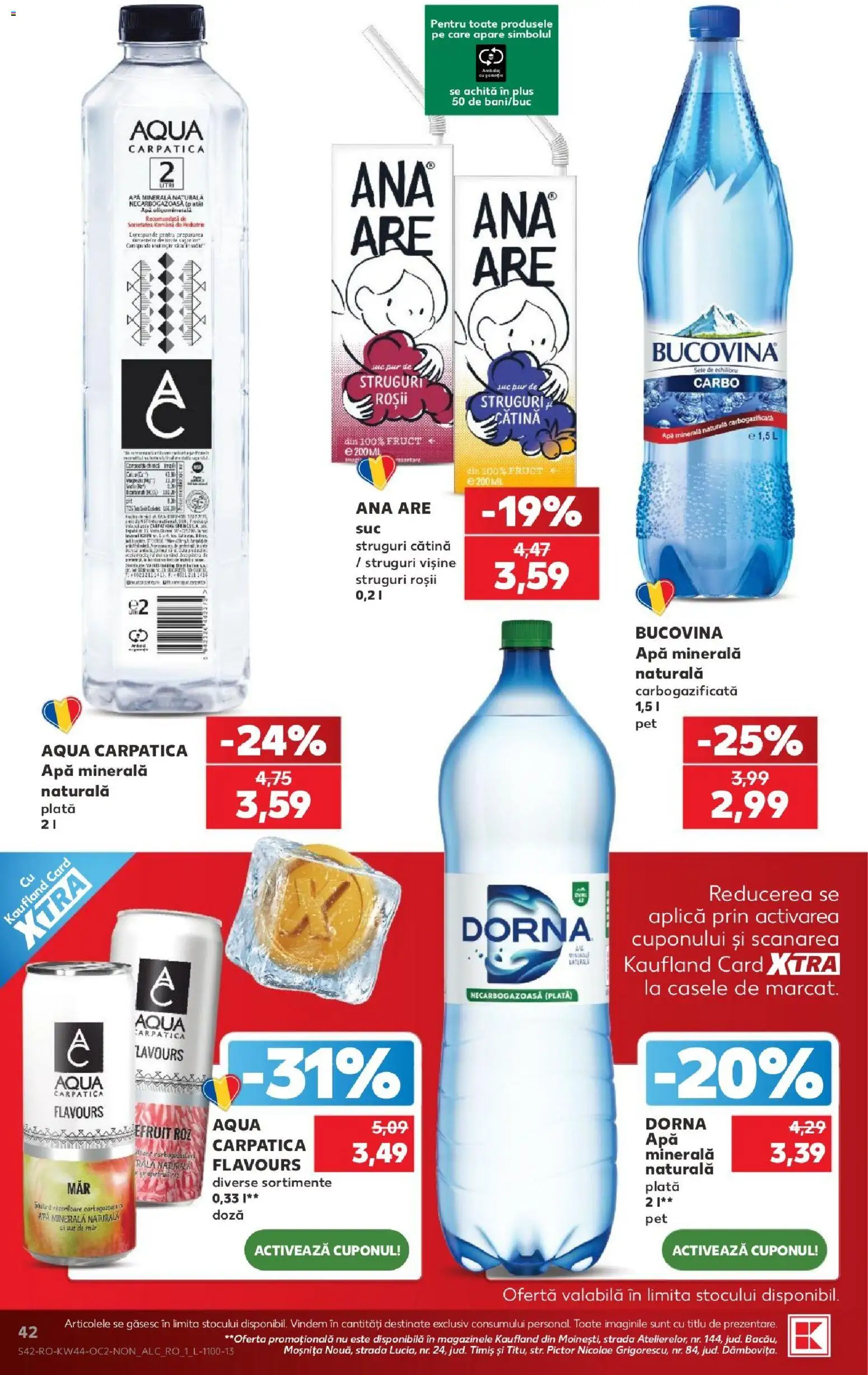 Kaufland Zalau 28.10.2026 - Revista si Oferta | Pagină: 42 | Produse: Struguri, Roșii, Aqua, Apă