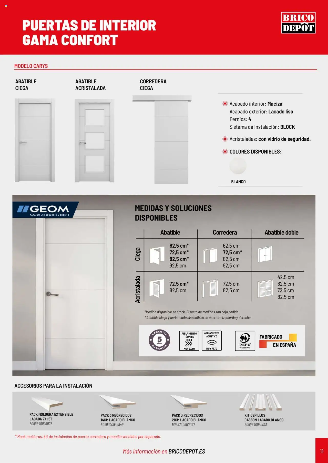 Brico Depôt Puertas y ventanas │ válido desde el 23/07/2025 | Página: 11 | Productos: Puertas