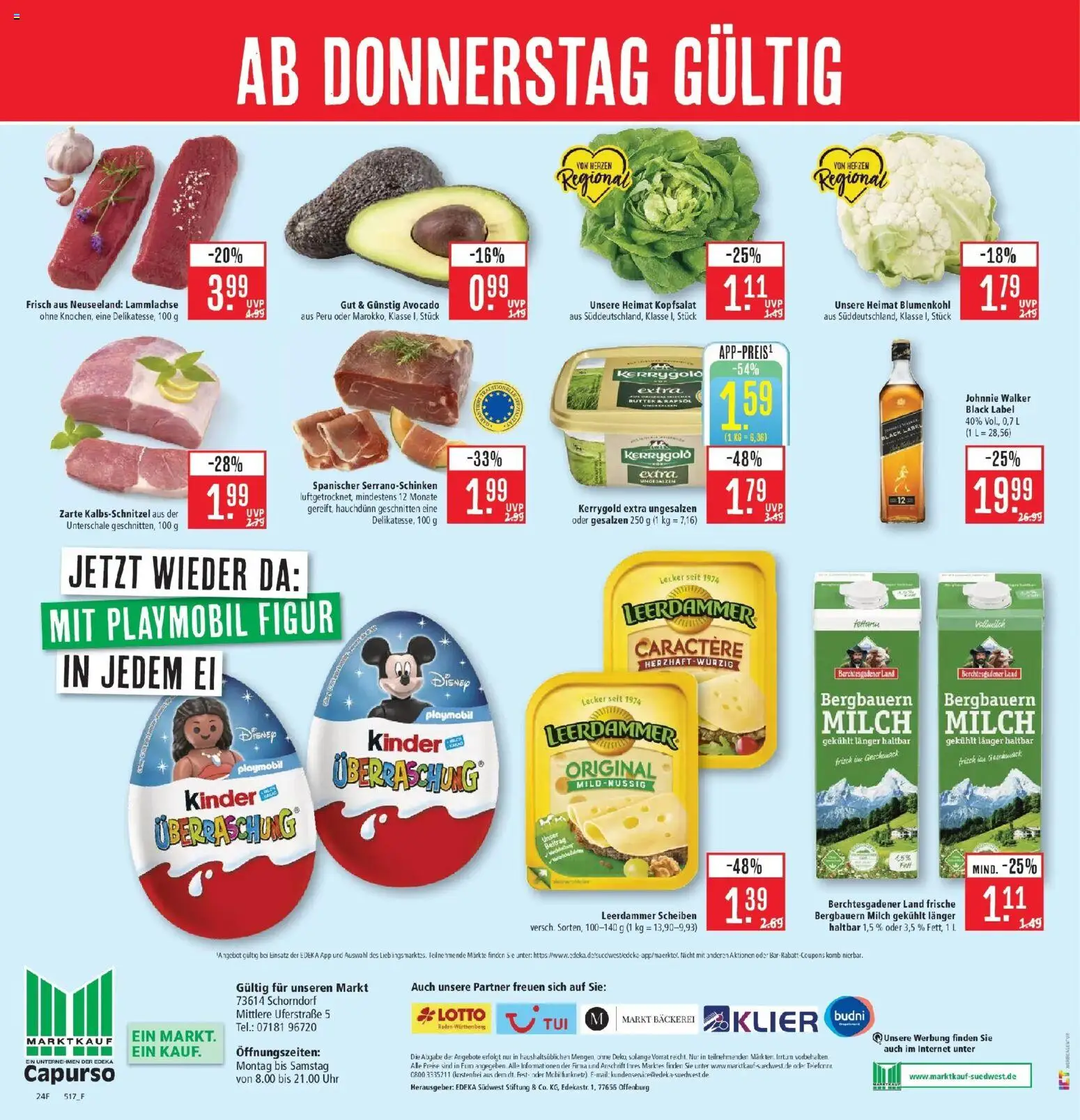 Marktkauf Prospekt Schorndorf (ab 31.08.2026) » Angebote online | Seite: 32 | Produkte: Bäckerei, Milch, Rapsöl, Blumenkohl