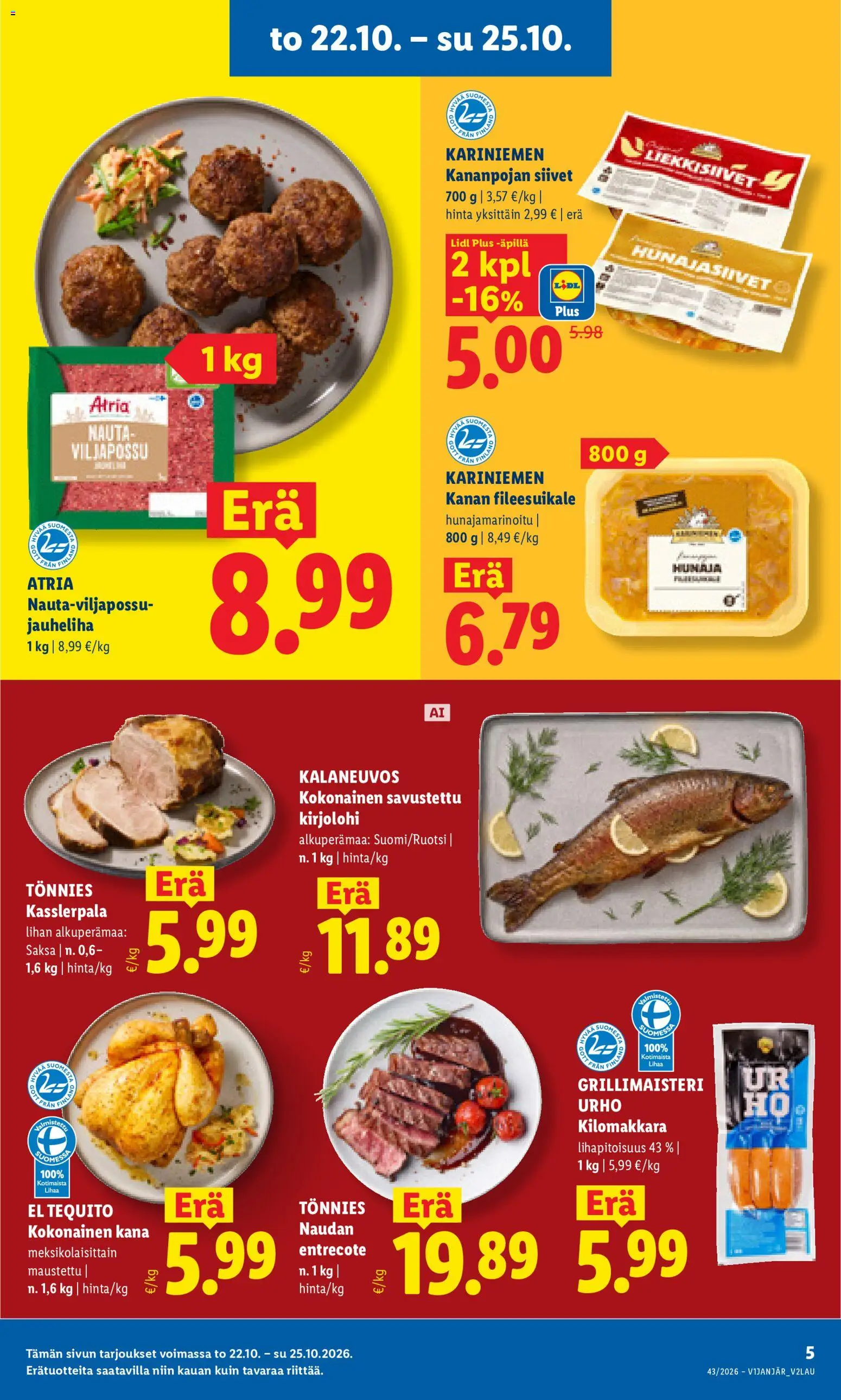 Lidl tarjoukset Helsinki – voimassa 22/10/2026 alkaen | Sivu: 5