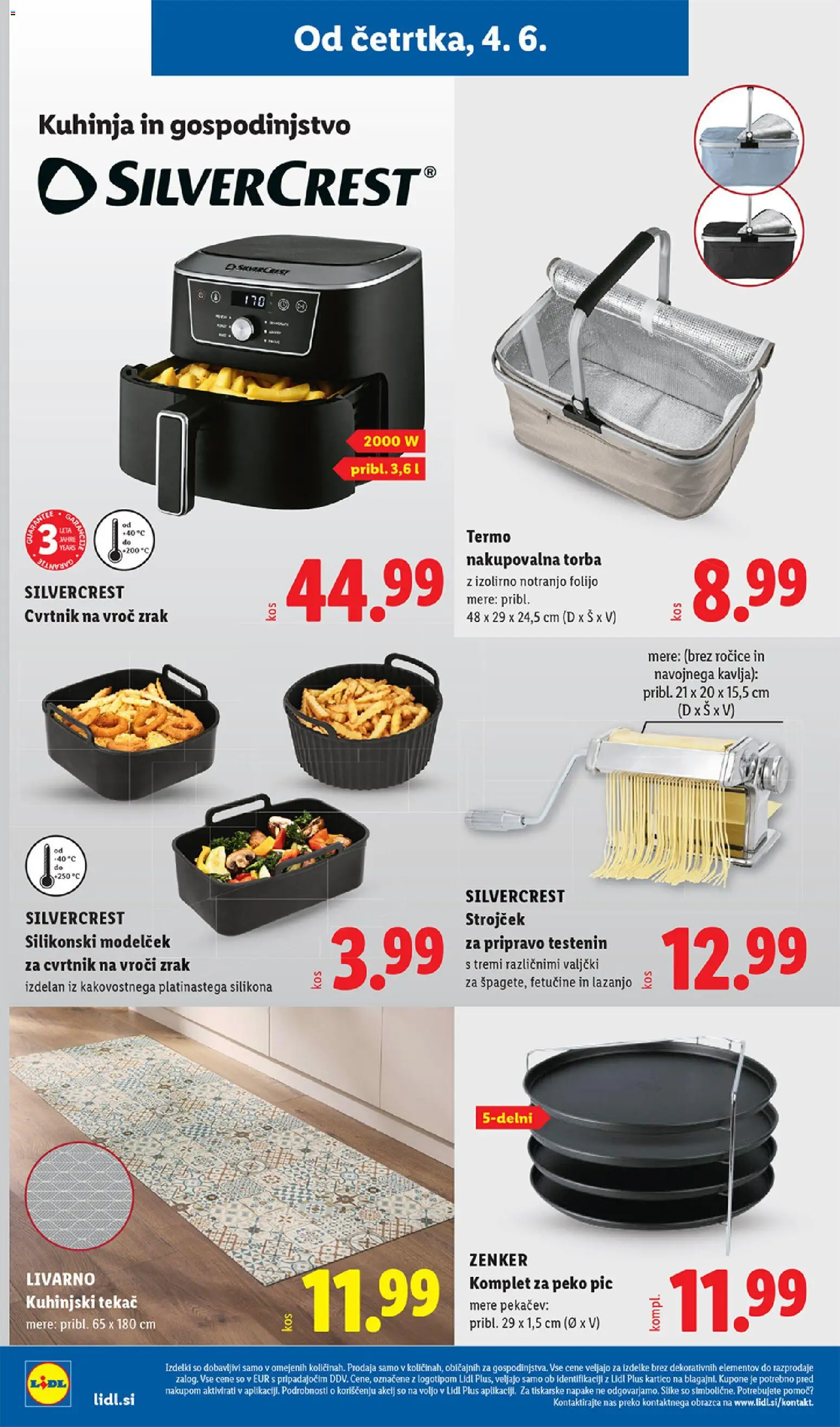 Novi Lidl katalog ponudbe – veljaven od 04.06.2026 | Stran: 34 | Izdelki: Torba, Tekač, Kuhinja