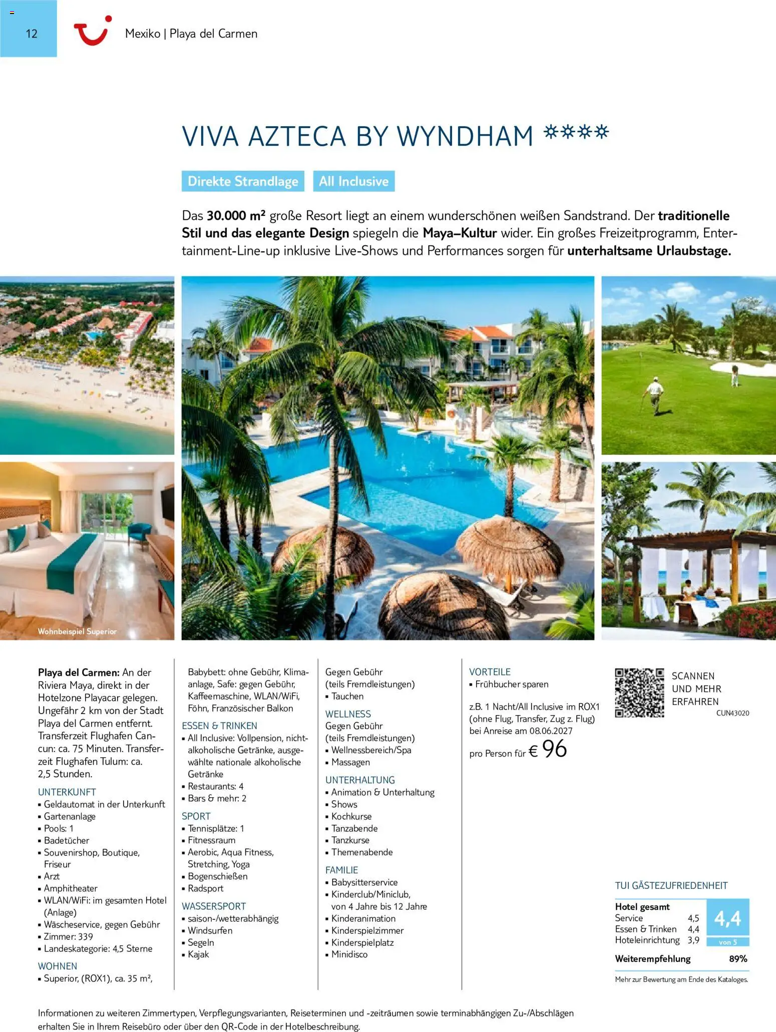 TUI Prospekt Mittelamerika & Karibik 2026/27 – gültig ab 01.11.2026 | Seite: 12 | Produkte: Babybett