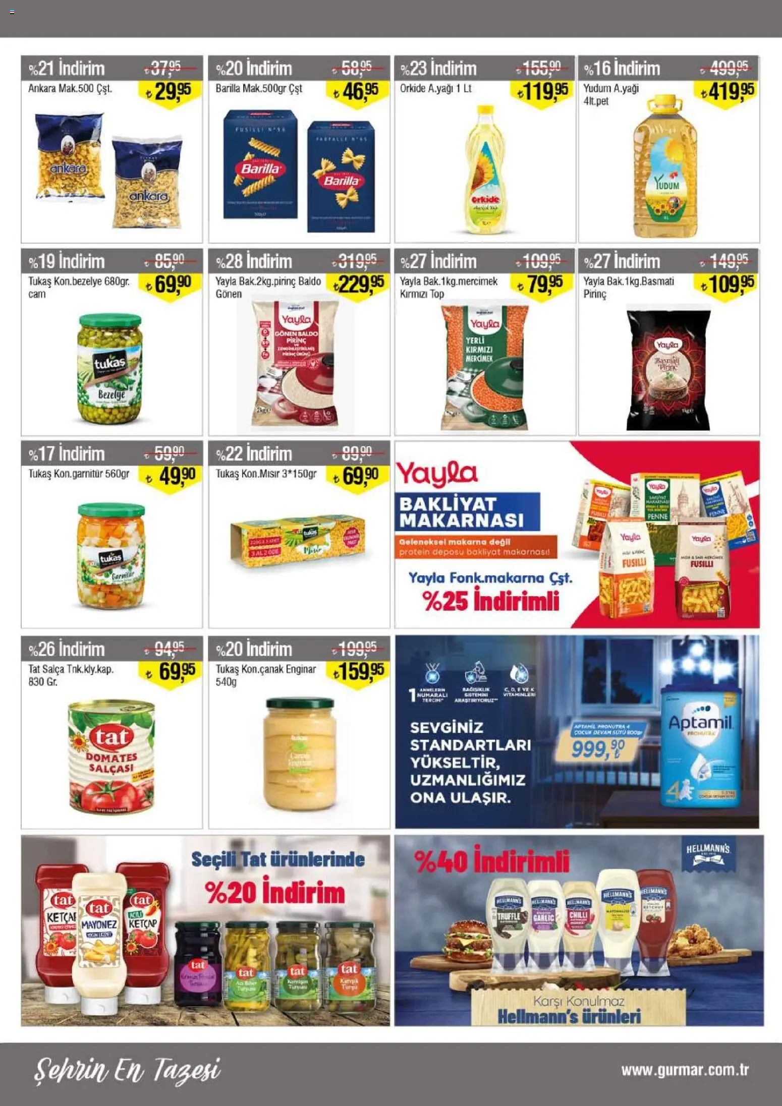 Gürmar Katalog - 01 Ekim 2026 tarihinden itibaren geçerlidir | Sayfa: 6 | Ürünler: Enginar, Mercimek, Pirinç, Makarna