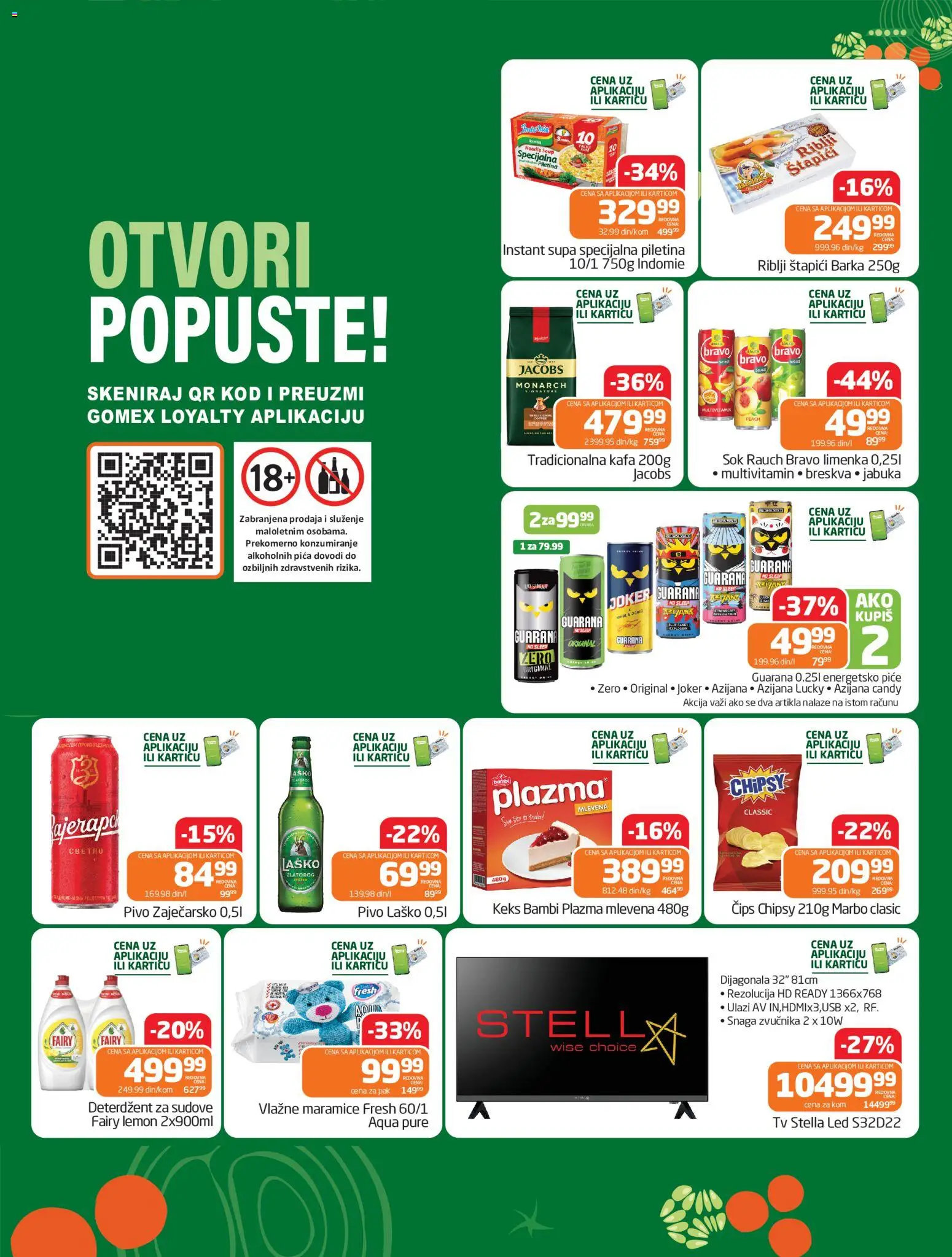 Gomex katalog - važi od 14.10.2026 | Strana: 2 | Proizvode: Led, Plazma, Pica, Vlažne maramice