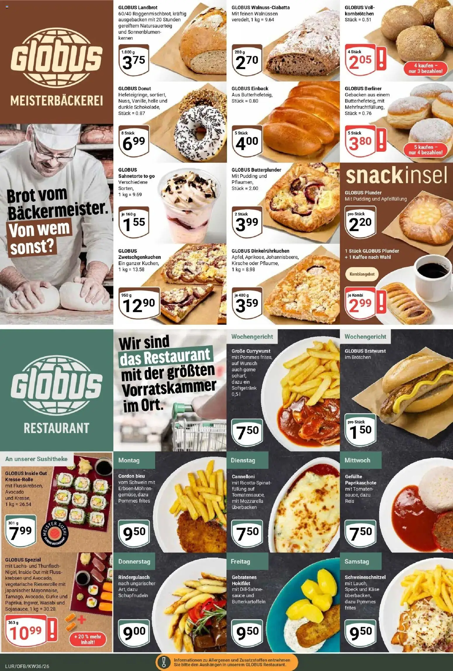 Globus Aktueller Prospekt (ab 31.08.2026) » Angebote online | Seite: 8 | Produkte: Berliner, Kaffee, Mozzarella, Reis