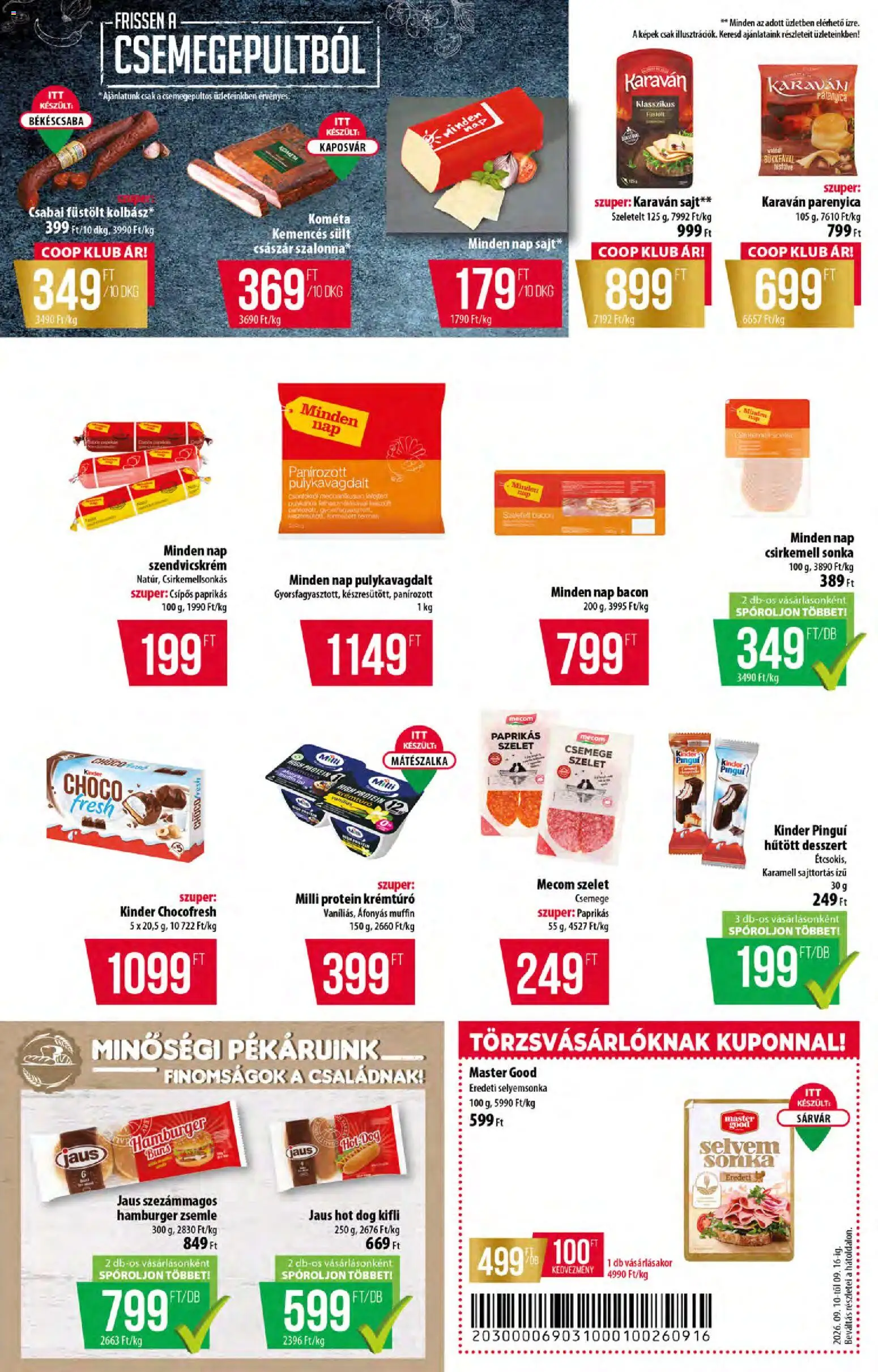 COOP akciós ujság - amely érvényes a következő dátumtól: 2026.09.10. | Oldal: 2