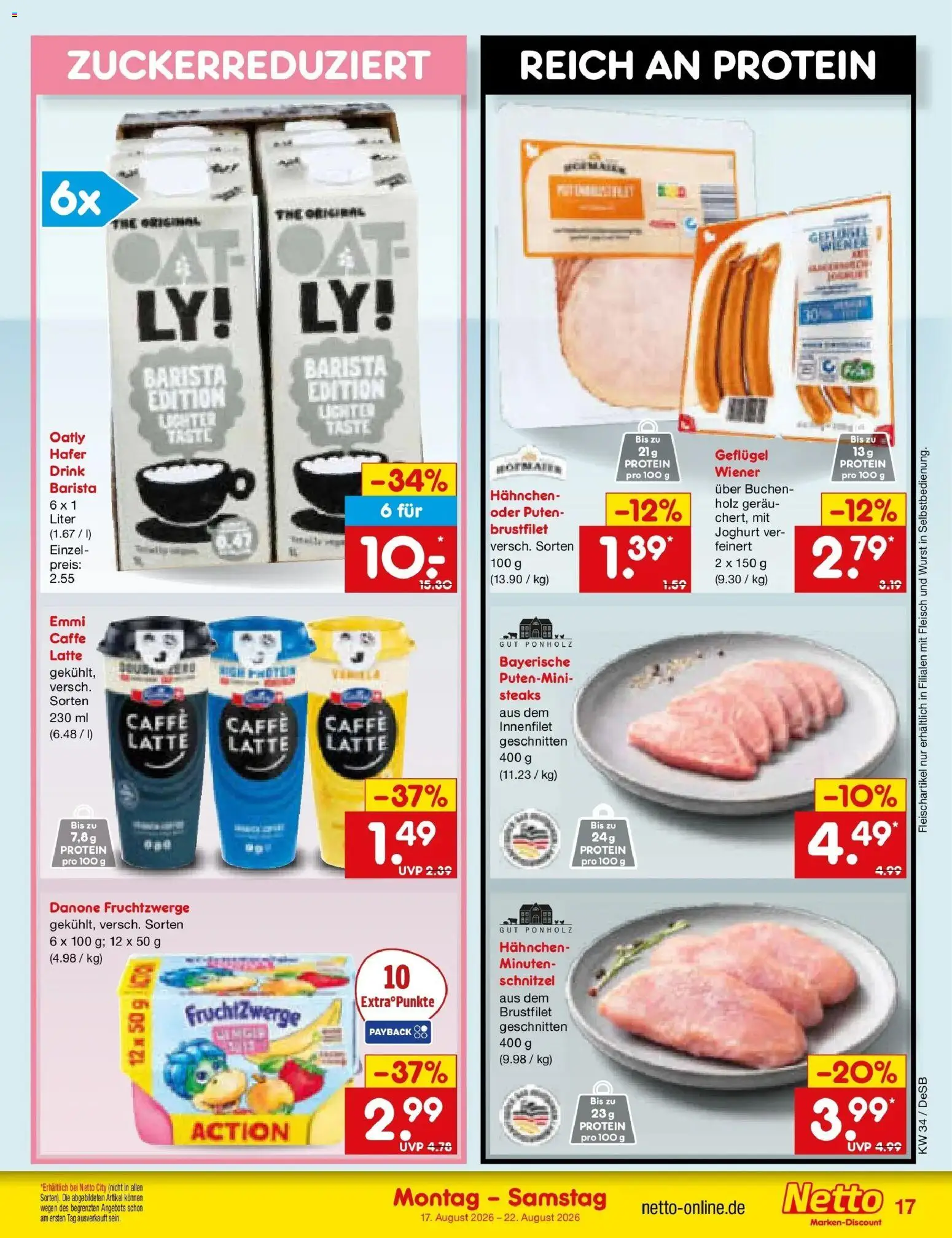 Netto Marken-Discount Prospekt Thierhaupten – gültig ab 17.08.2026 | Seite: 23 | Produkte: Hahnchen, Joghurt, Wurst, Fleisch