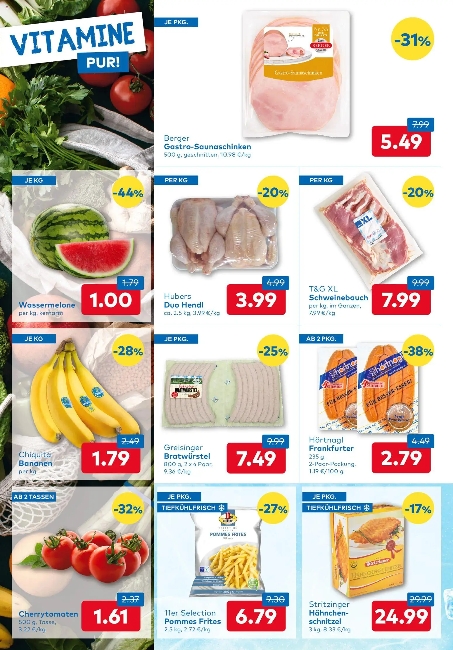 T&G Flugblatt gültig ab 02.07.2026 | Seite: 2 | Produkte: Wassermelone, Bananen
