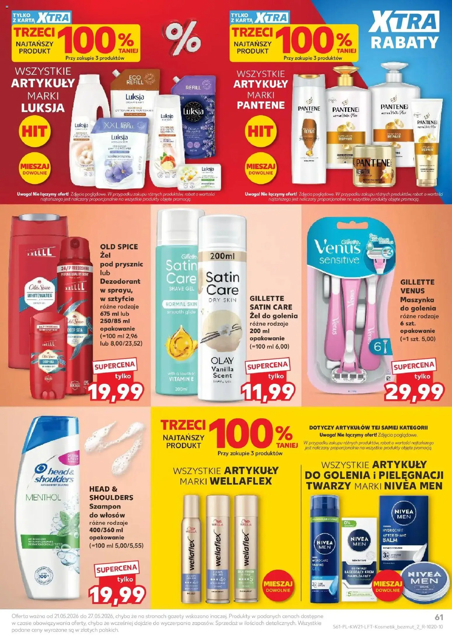 Kaufland gazetka od 21.05.2026 | Strona: 61 | Produkty: Gillette, Szampon, Dezodorant, Finish