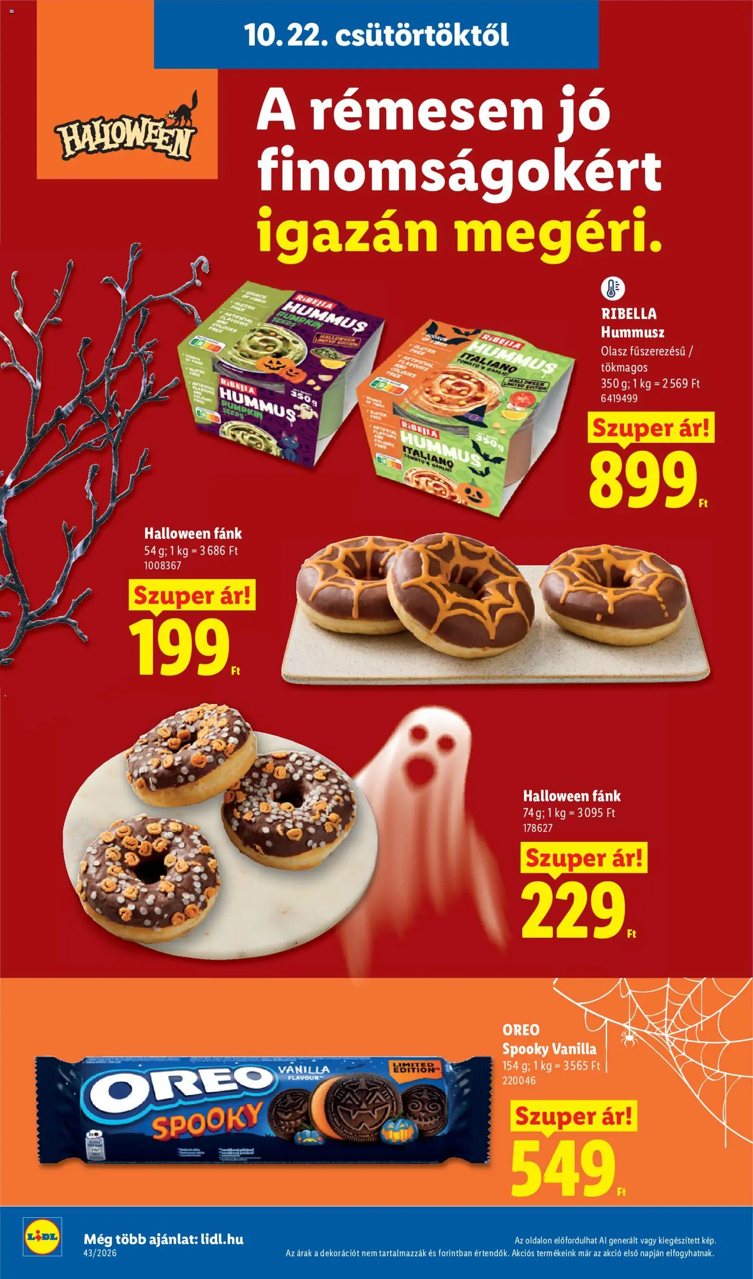 Lidl akciós ujság - amely érvényes a következő dátumtól: 2026.10.22. | Oldal: 22