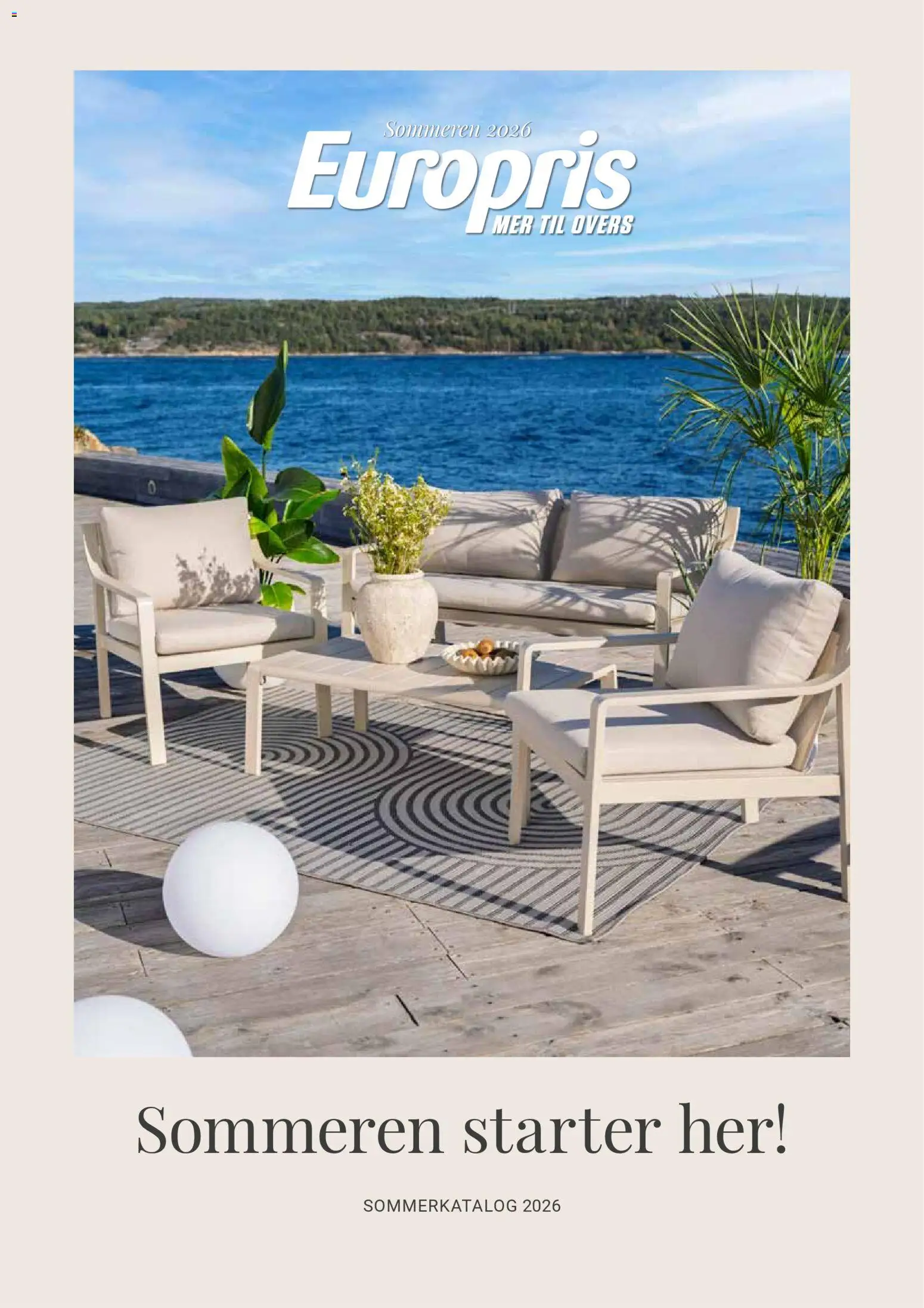 Europris Sommerkatalogen 2026 (24/03/2026 - 17/09/2026) cover
