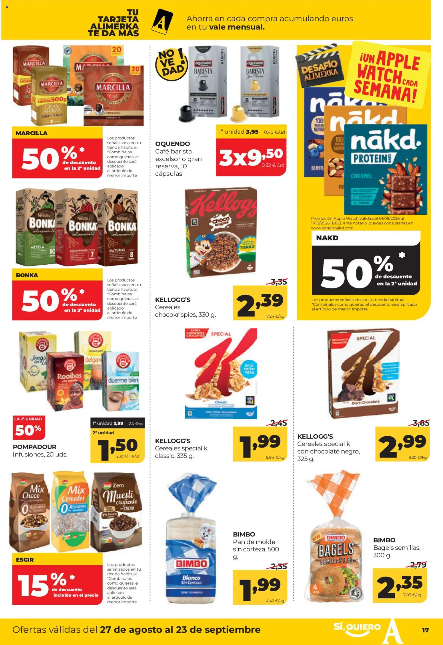 Alimerka folleto Castilla y León │ válido desde el 27/08/2026 | Página: 19 | Productos: Cápsulas, Pan, Chocolate, Cacao