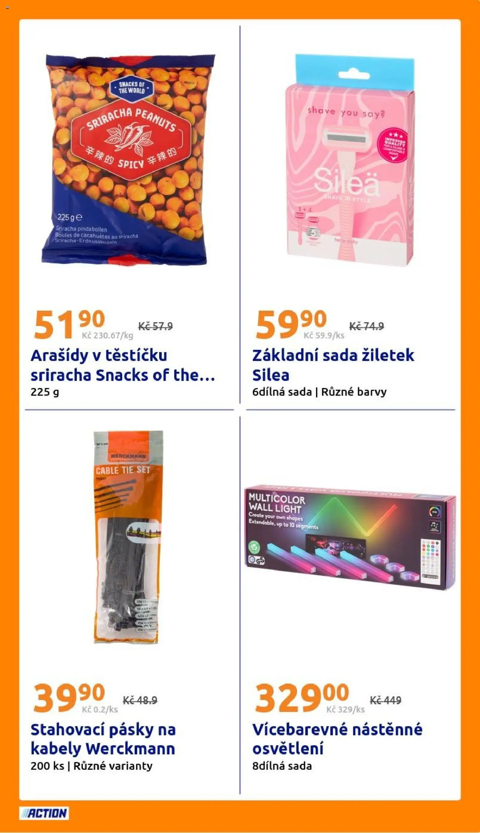 Action leták od 07.10.2026 | Strana: 23 | Produkty: Osvětlení, Sriracha, Arašídy, Barvy