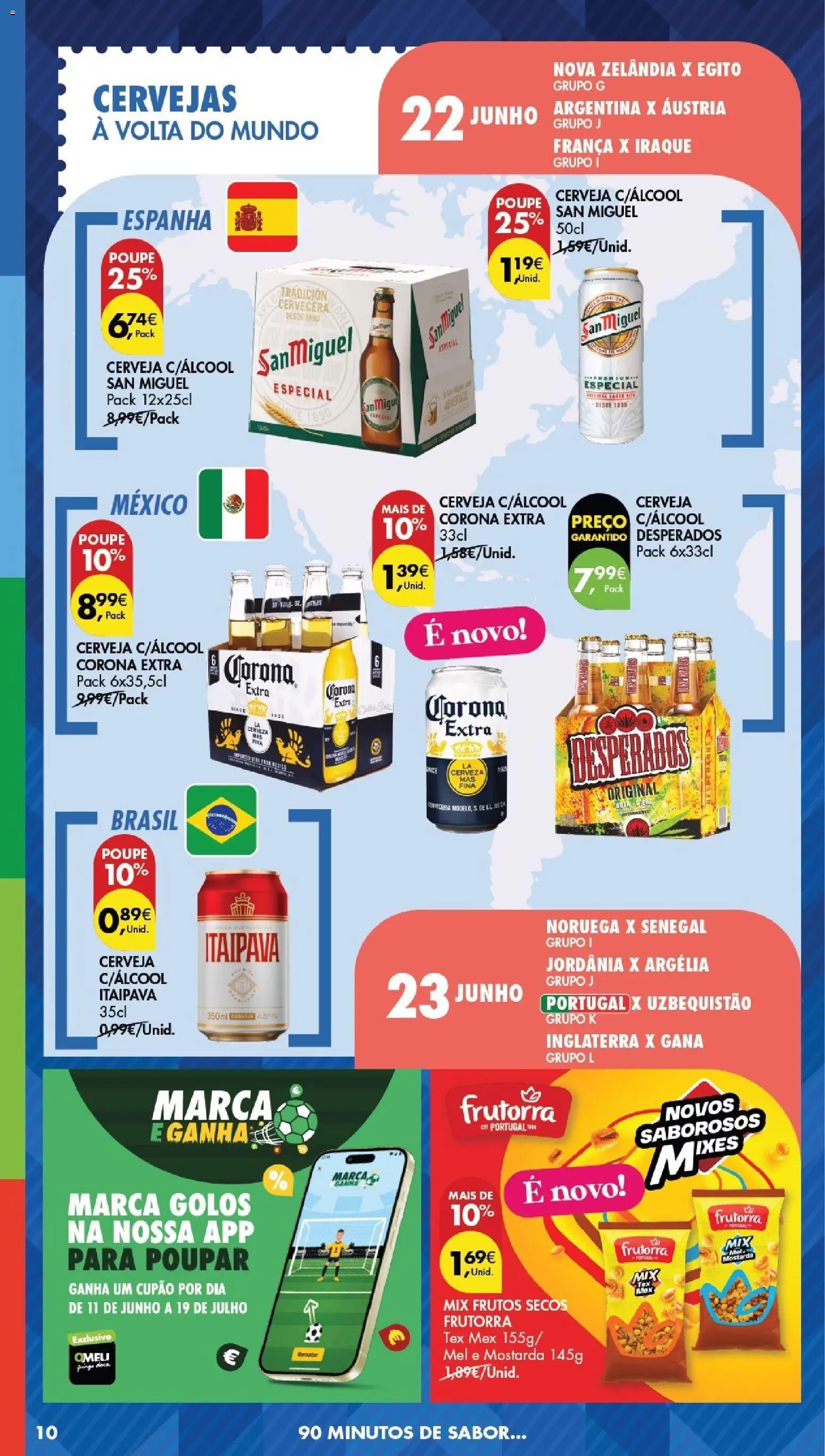 Pingo Doce Bebidas e Petiscos 2026 │ válido de 09.06.2026 | Página: 10 | Produtos: Cerveja, Mel