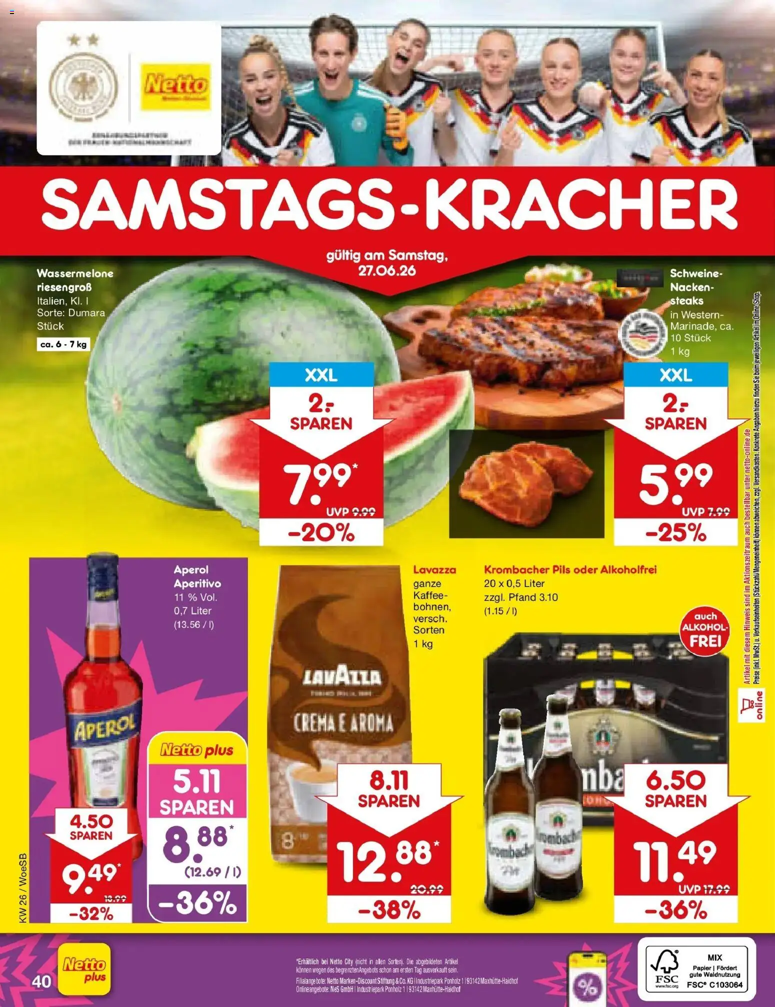 Netto Marken-Discount Prospekt Katzweiler – gültig ab 21.06.2026 | Seite: 52 | Produkte: Lavazza, Kaffee, Pils, Krombacher