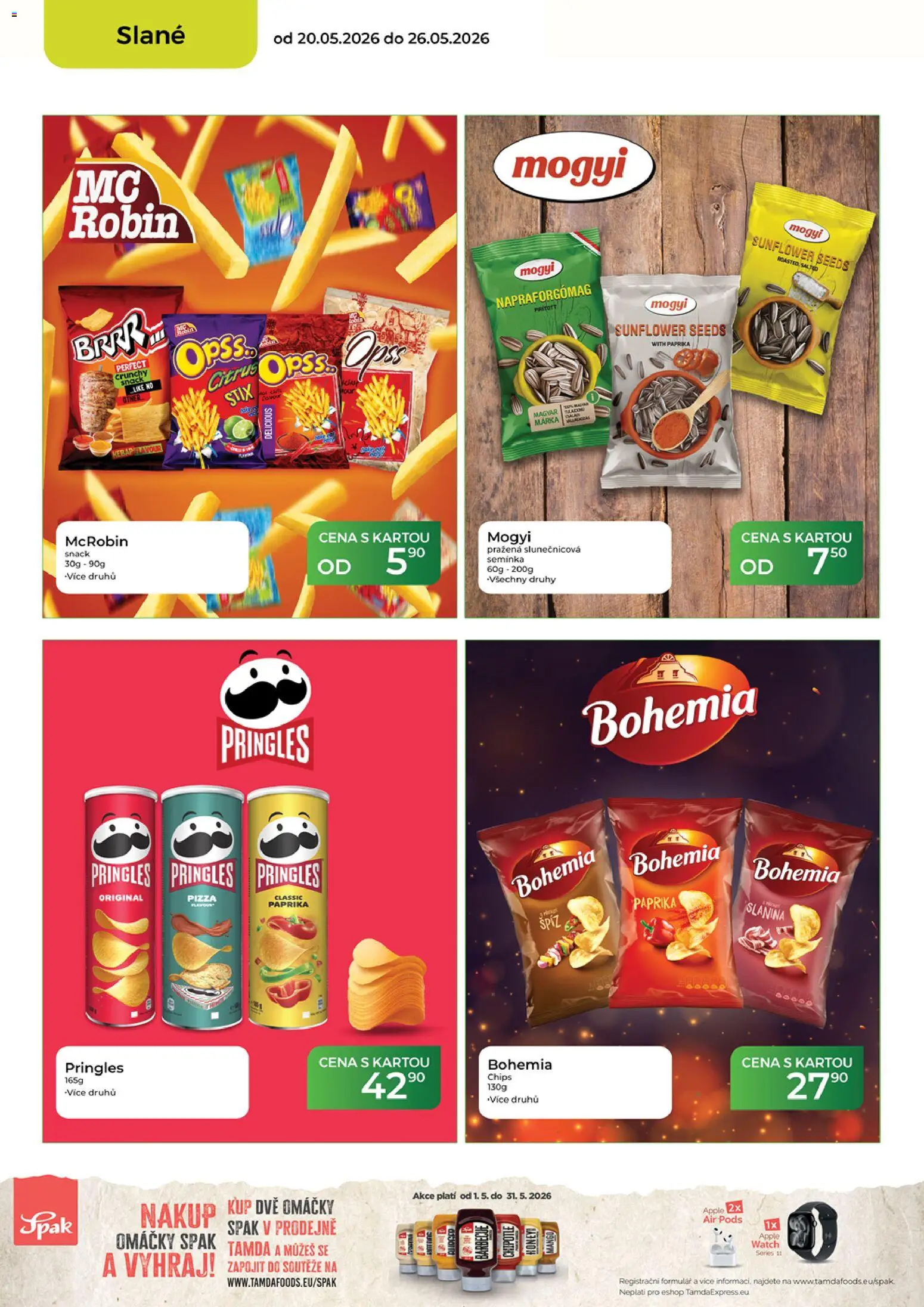 Tamda Foods leták od 20.05.2026 | Strana: 38 | Produkty: Pringles, Paprika, Semínka, Slanina