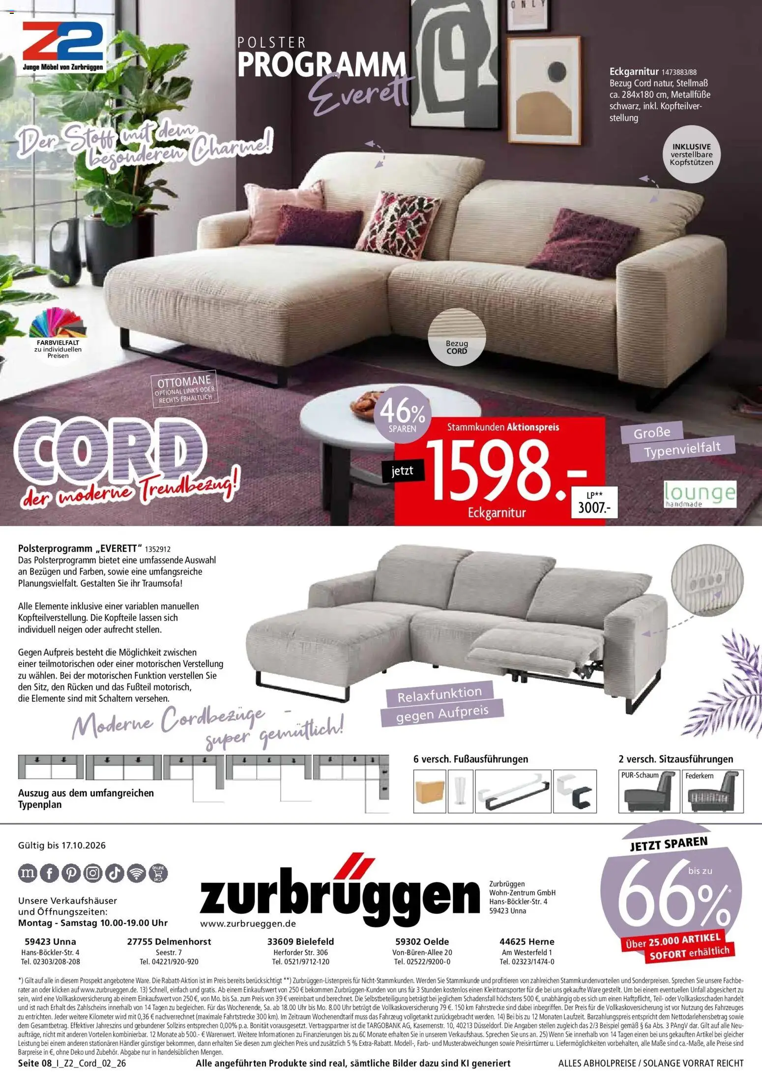 Zurbrüggen Mitnahme Möbel – gültig ab 01.09.2026 | Seite: 8 | Produkte: Bilder, Uhr