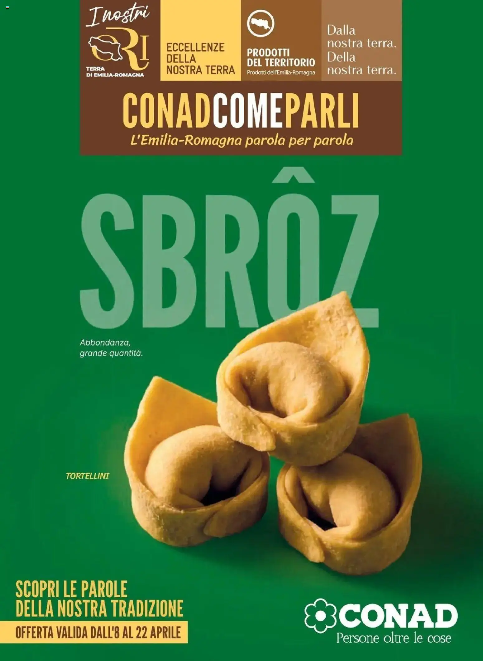 Volantino Conad del 08.04.2026 | Pagina: 1 | Prodotti: Pasta, Terra