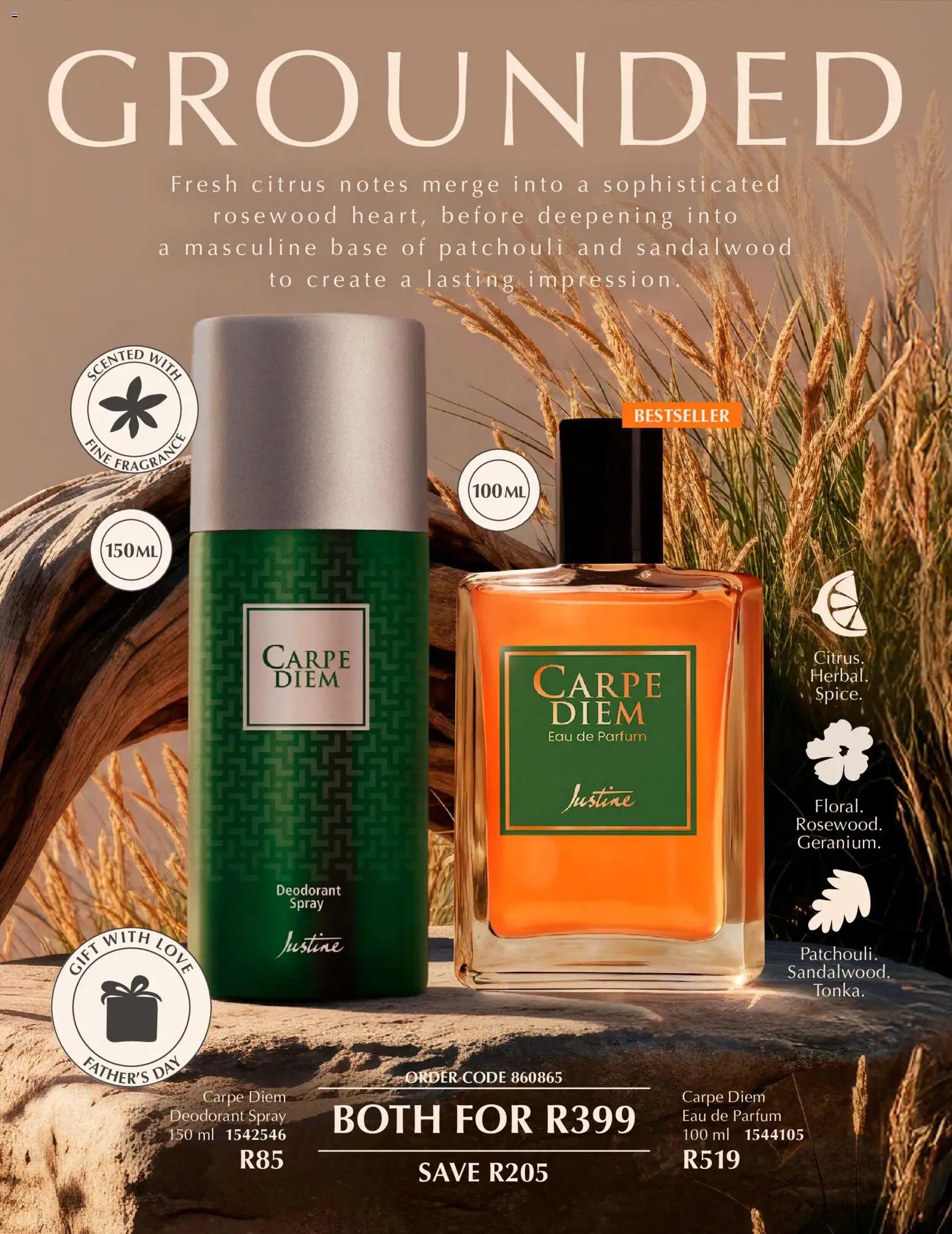 New Justine catalogue – valid from 11.05.2026 | Page: 2 | Products: Fragrance, Deodorant