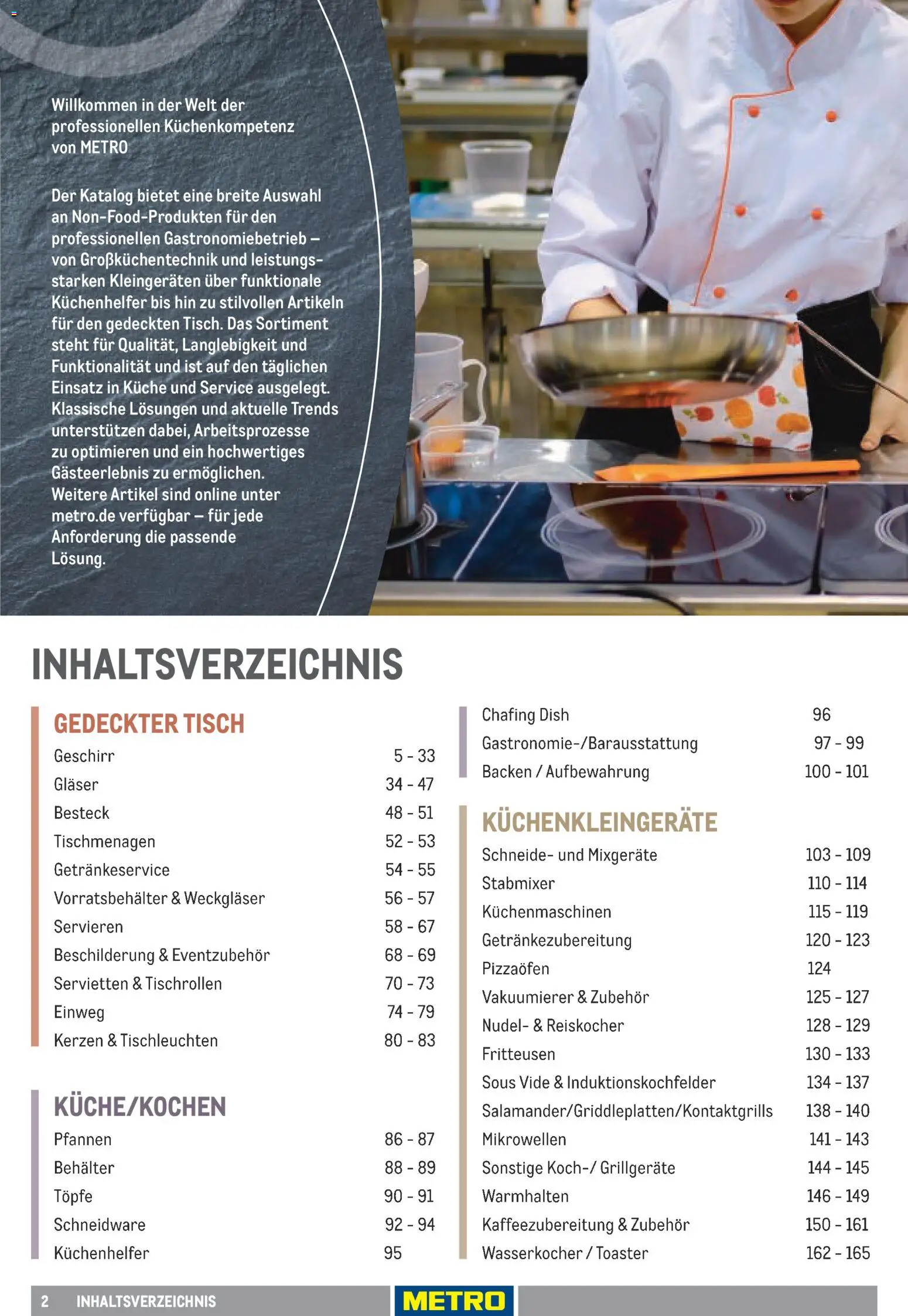 Metro Non Food Sortiment – gültig ab 15.06.2026 | Seite: 2 | Produkte: Tisch, Vakuumierer, Küche, Stabmixer
