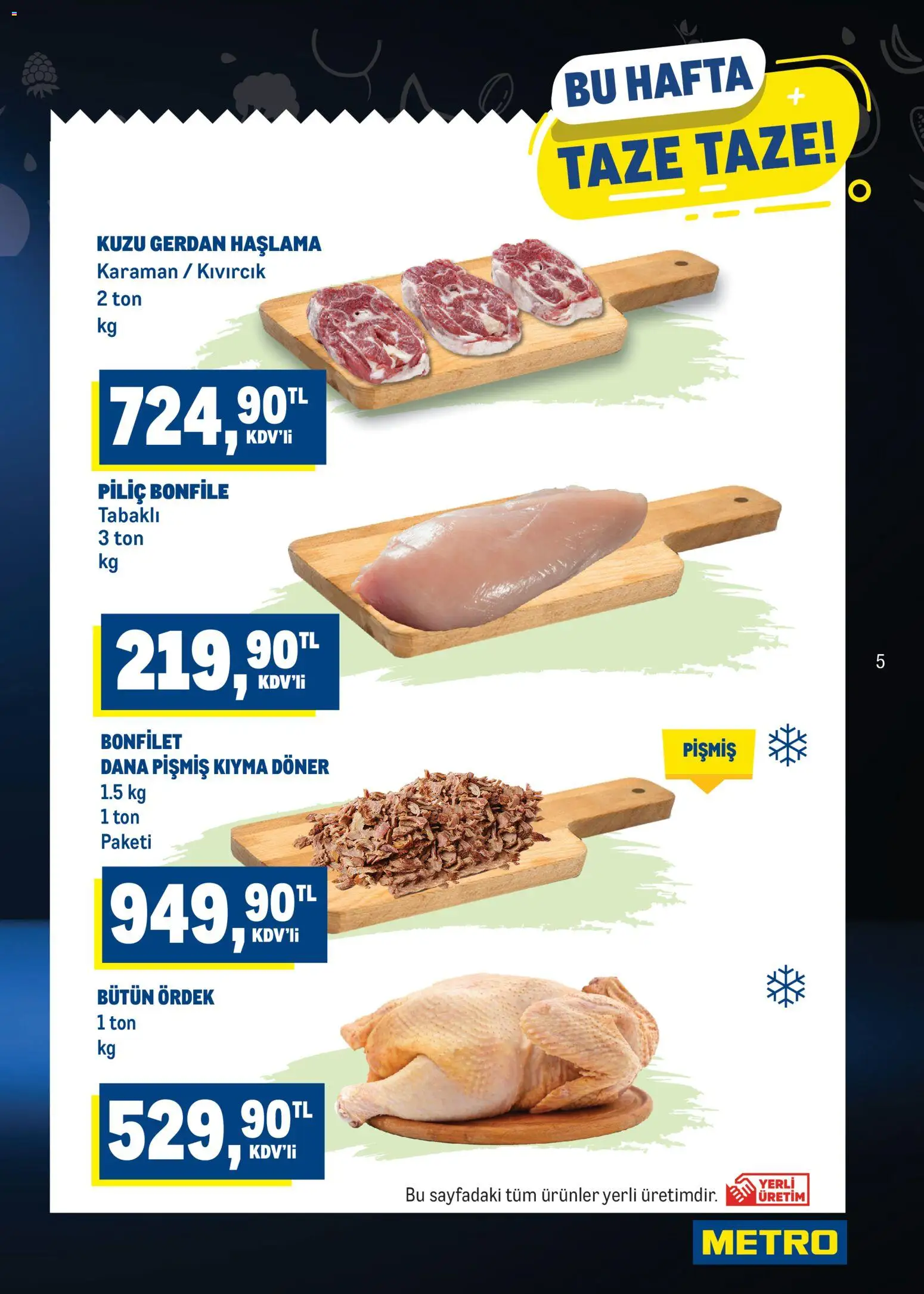 Metro Katalog - 21 Ekim 2026 tarihinden itibaren geçerlidir | Sayfa: 5 | Ürünler: Döner, Kıyma, Piliç, Piliç bonfile