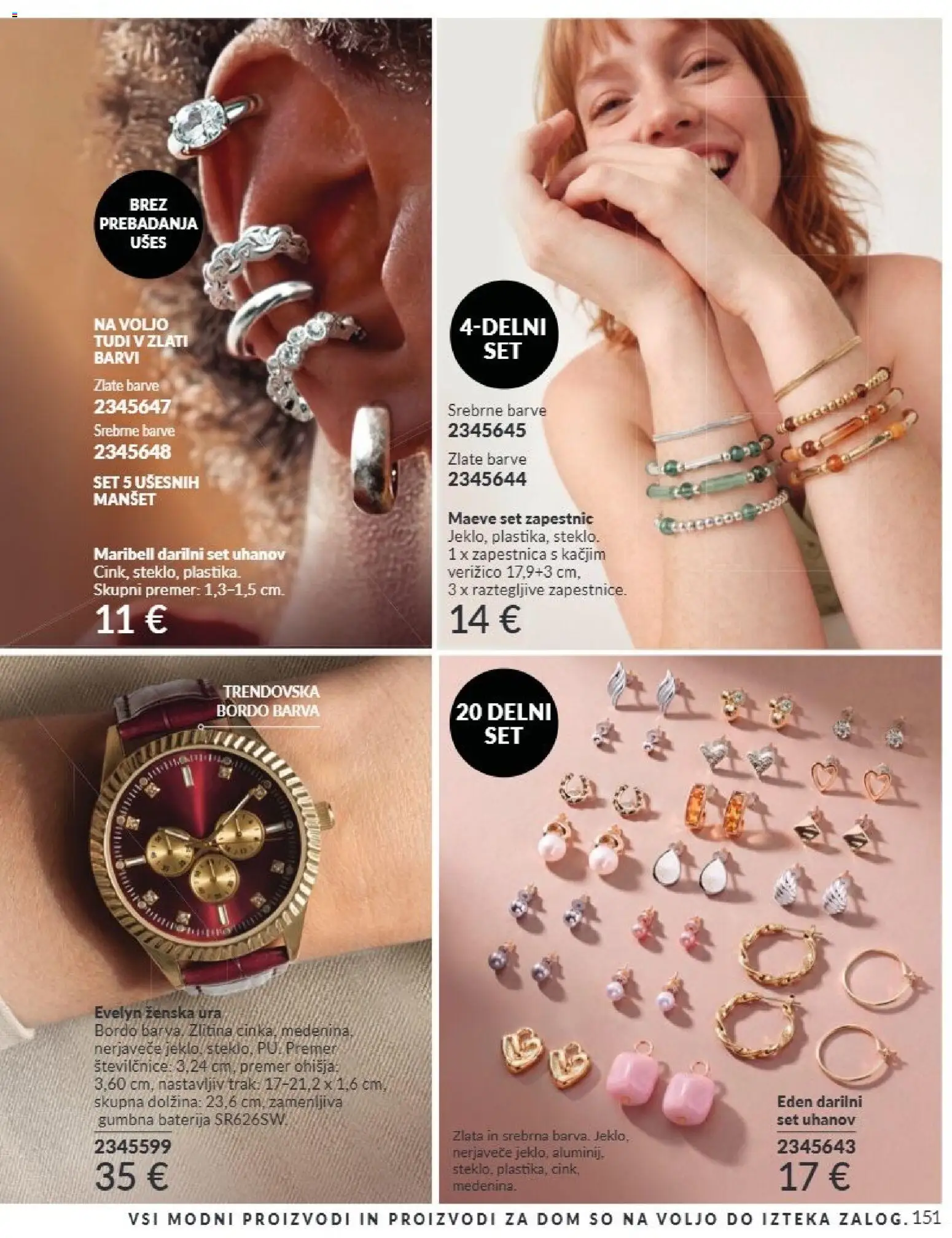 Novi Avon katalog ponudbe – veljaven od 01.09.2026 | Stran: 151 | Izdelki: Ura, Baterija, Zapestnica, Barva