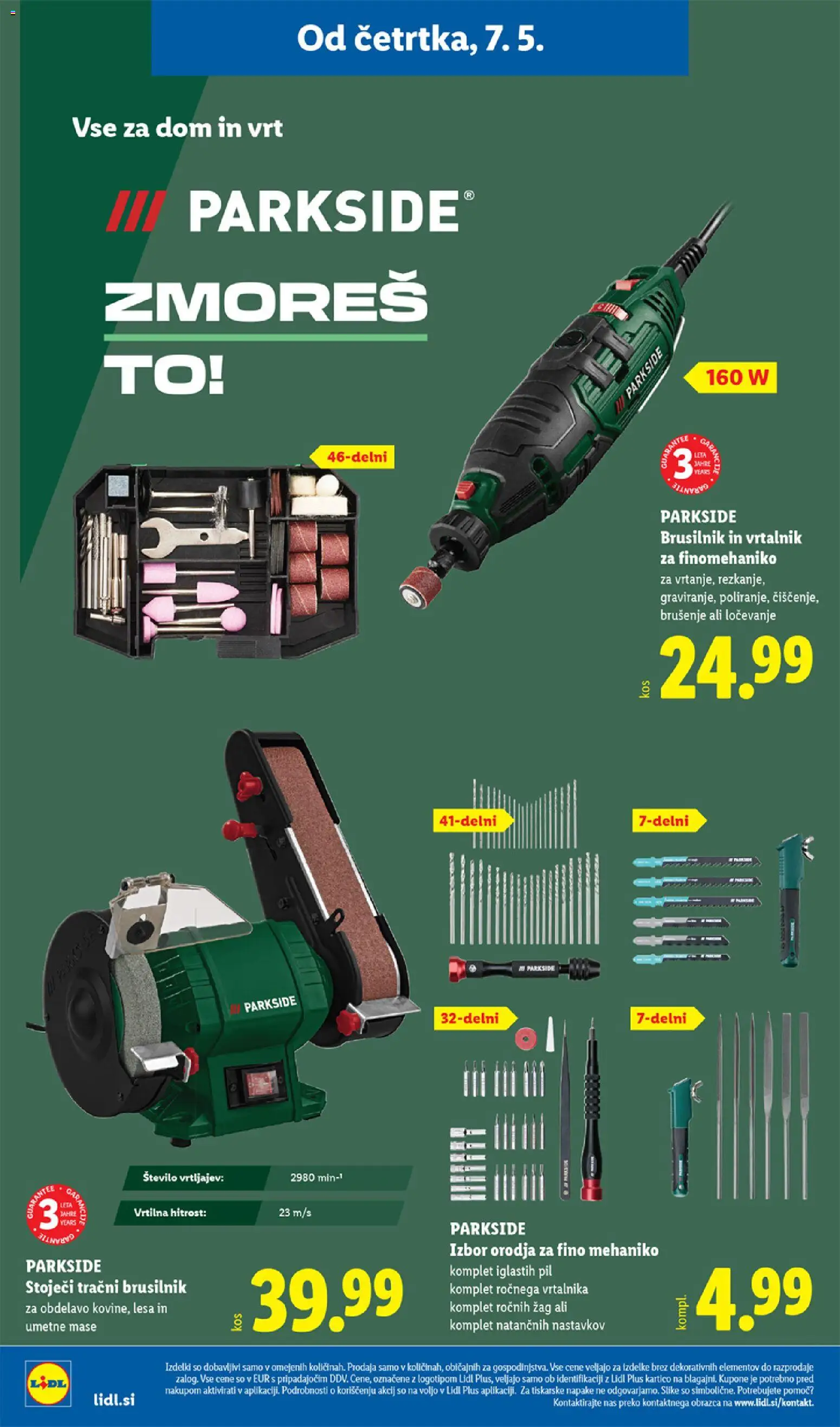 Novi Lidl katalog ponudbe – veljaven od 07.05.2026 | Stran: 32 | Izdelki: Vrtalnik, Brusilnik