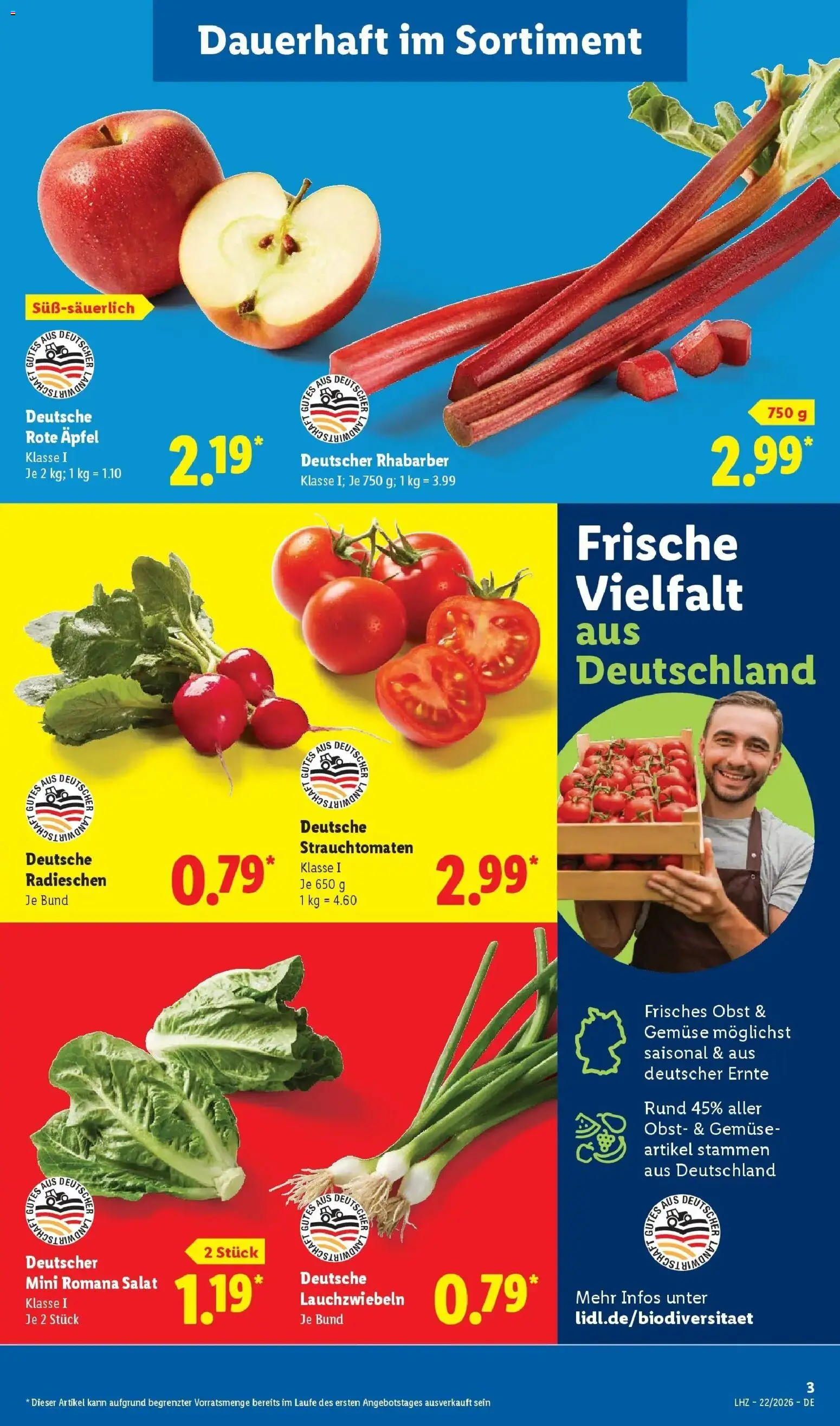 Lidl Prospekt Hof-innenstadt – gültig ab 26.05.2026 | Seite: 5 | Produkte: Äpfel, Gemüse, Obst, Salat