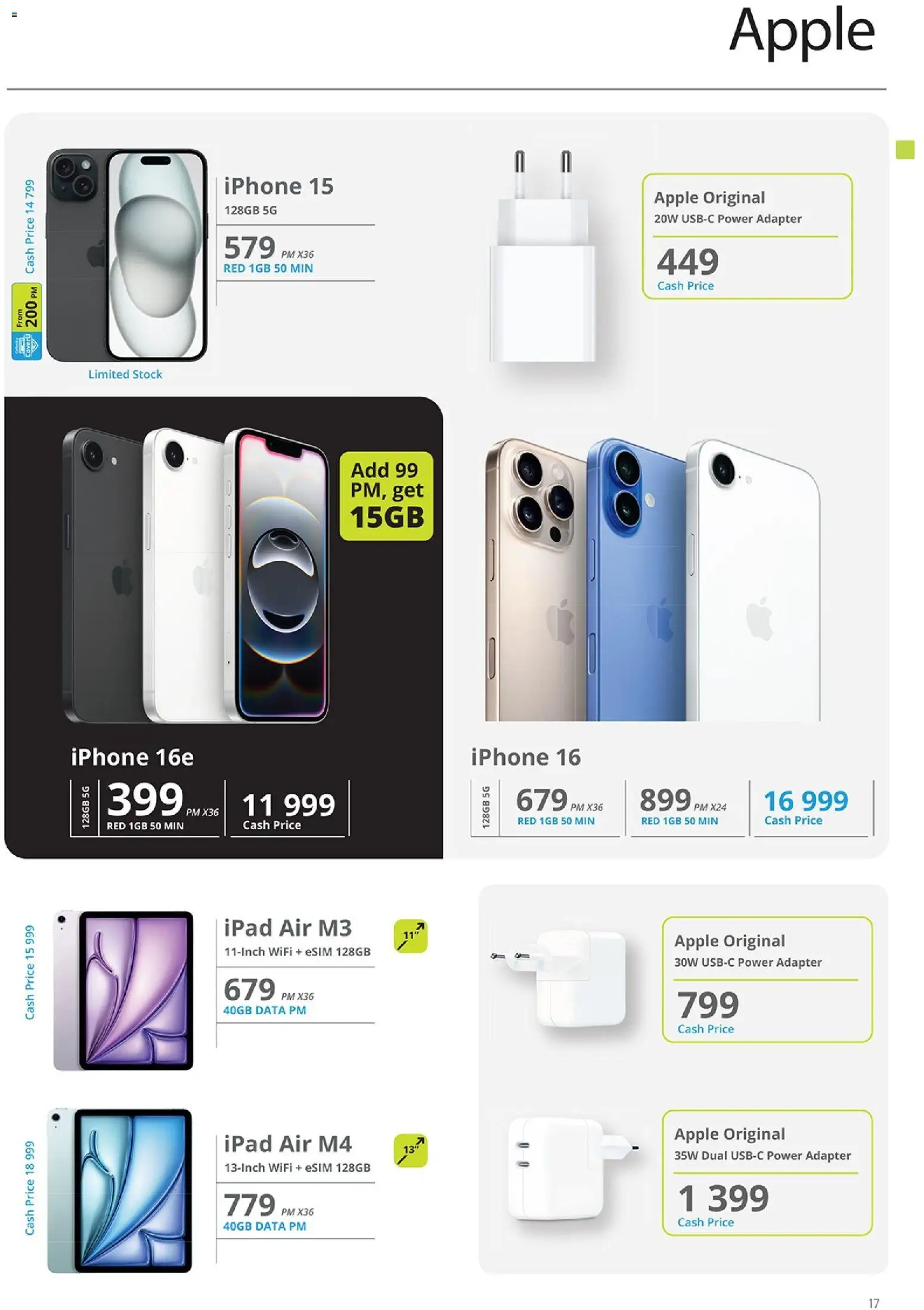 New Cellucity catalogue – valid from 07.05.2026 | Page: 17 | Products: Data, Adapter, Stock