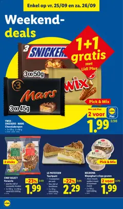 MILBONA Bioyoghurt crispy granen, choco-muesli, aardbei-muesli of hazelnoot-muesli, 2 x 150 g - Voorbeeld van een folder van Lidl, geldig van 21/09/2026 | Pagina: 36 | Producten: Muesli, Mars, Snickers, Cake